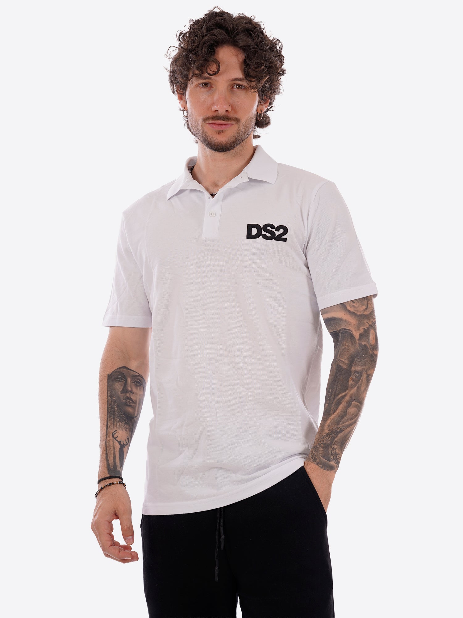 Polo maniche corte DS2 da Uomo - bianco SS26278BIANCO