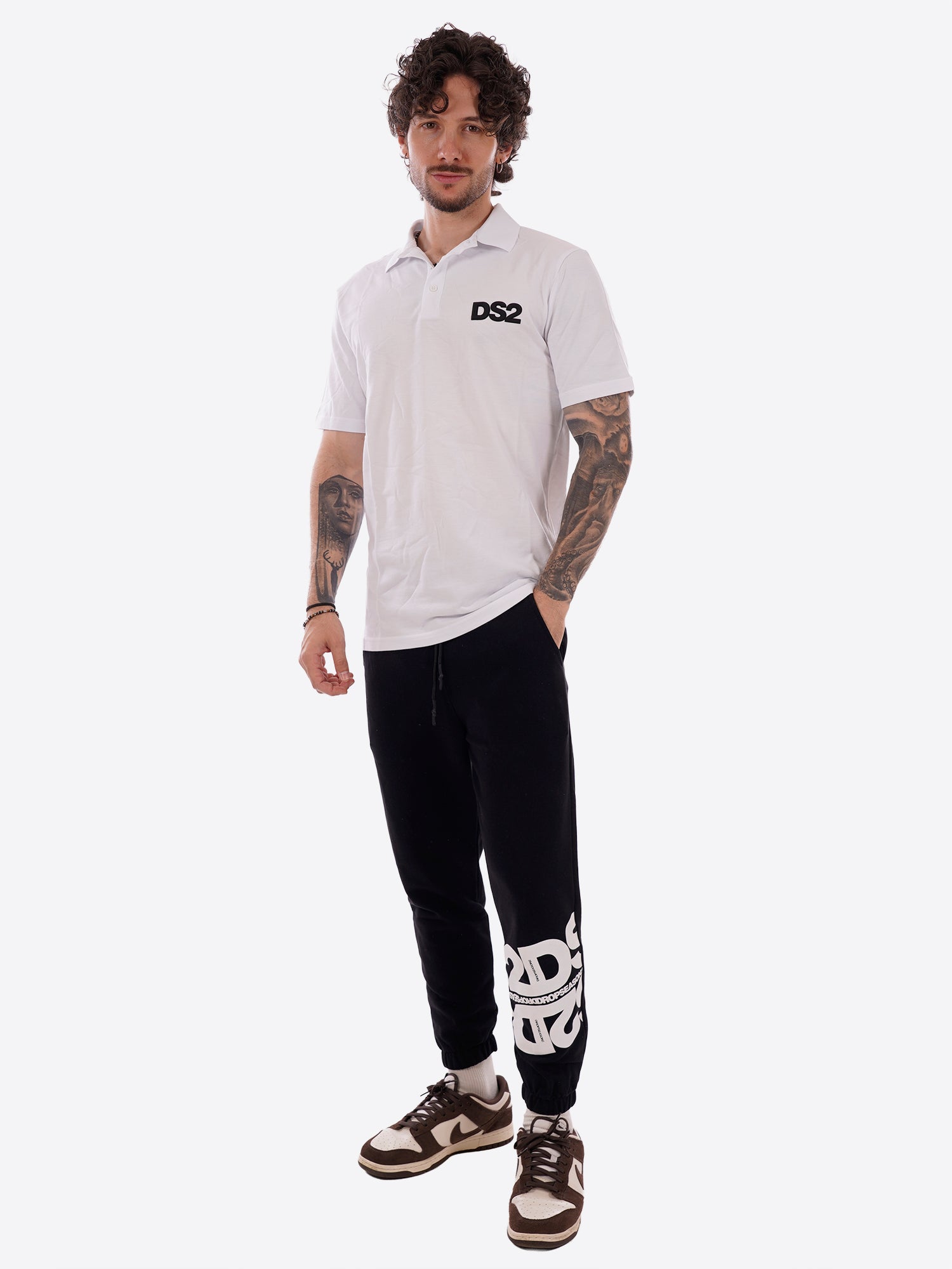 Polo maniche corte DS2 da Uomo - bianco SS26278BIANCO