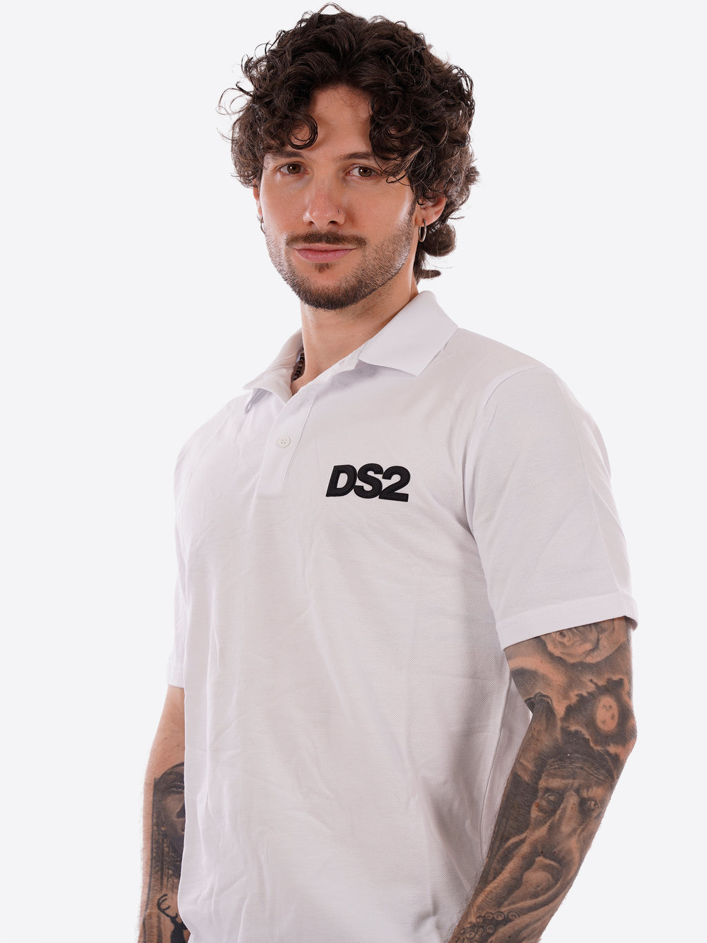Polo maniche corte DS2 da Uomo - bianco SS26278BIANCO