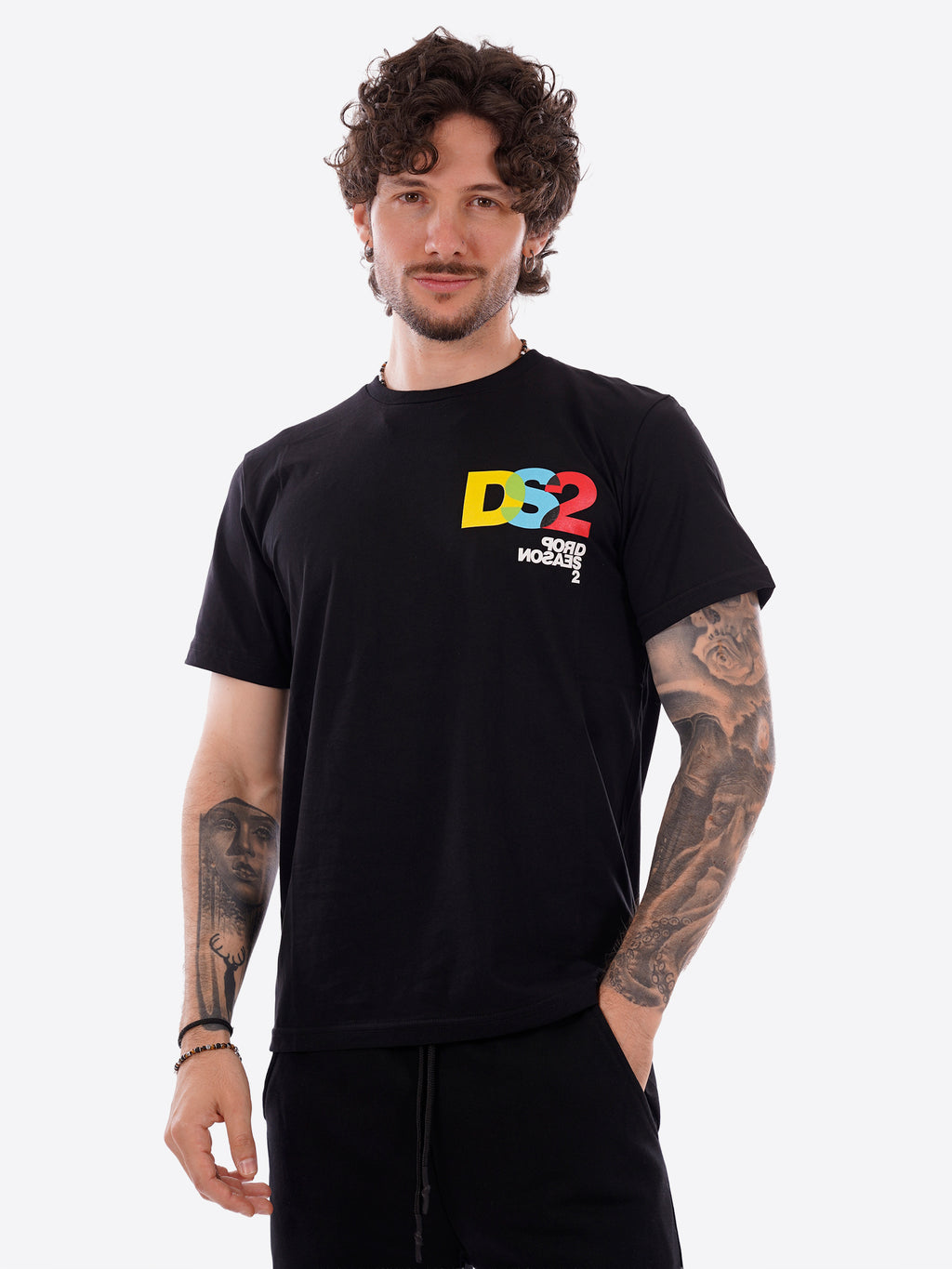 T-shirt DS2 da Uomo - nero SS26293NERO