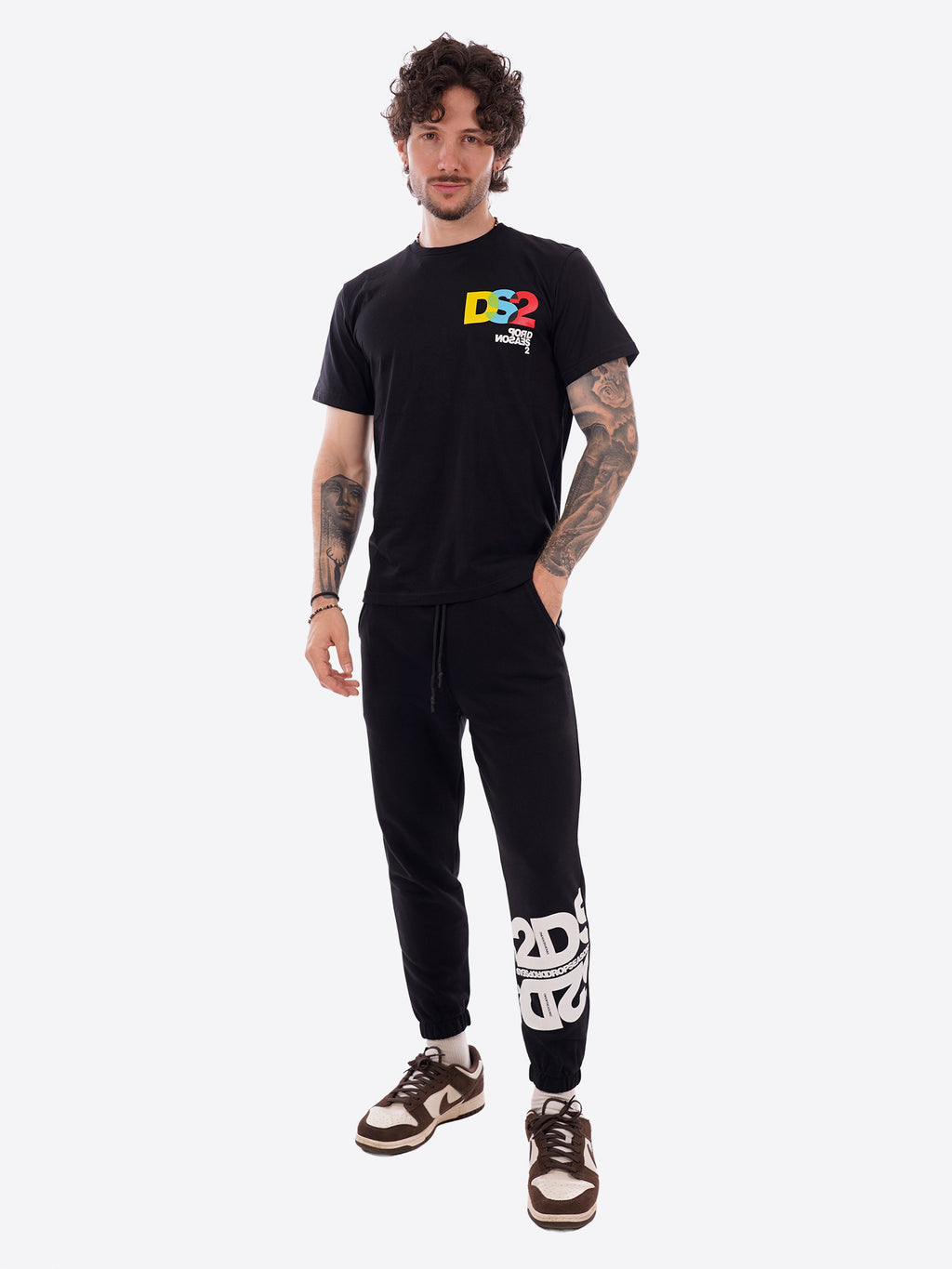 T-shirt DS2 da Uomo - nero SS26293NERO