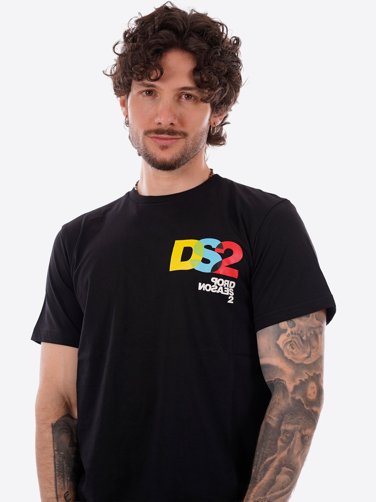 T-shirt DS2 da Uomo - nero SS26293NERO