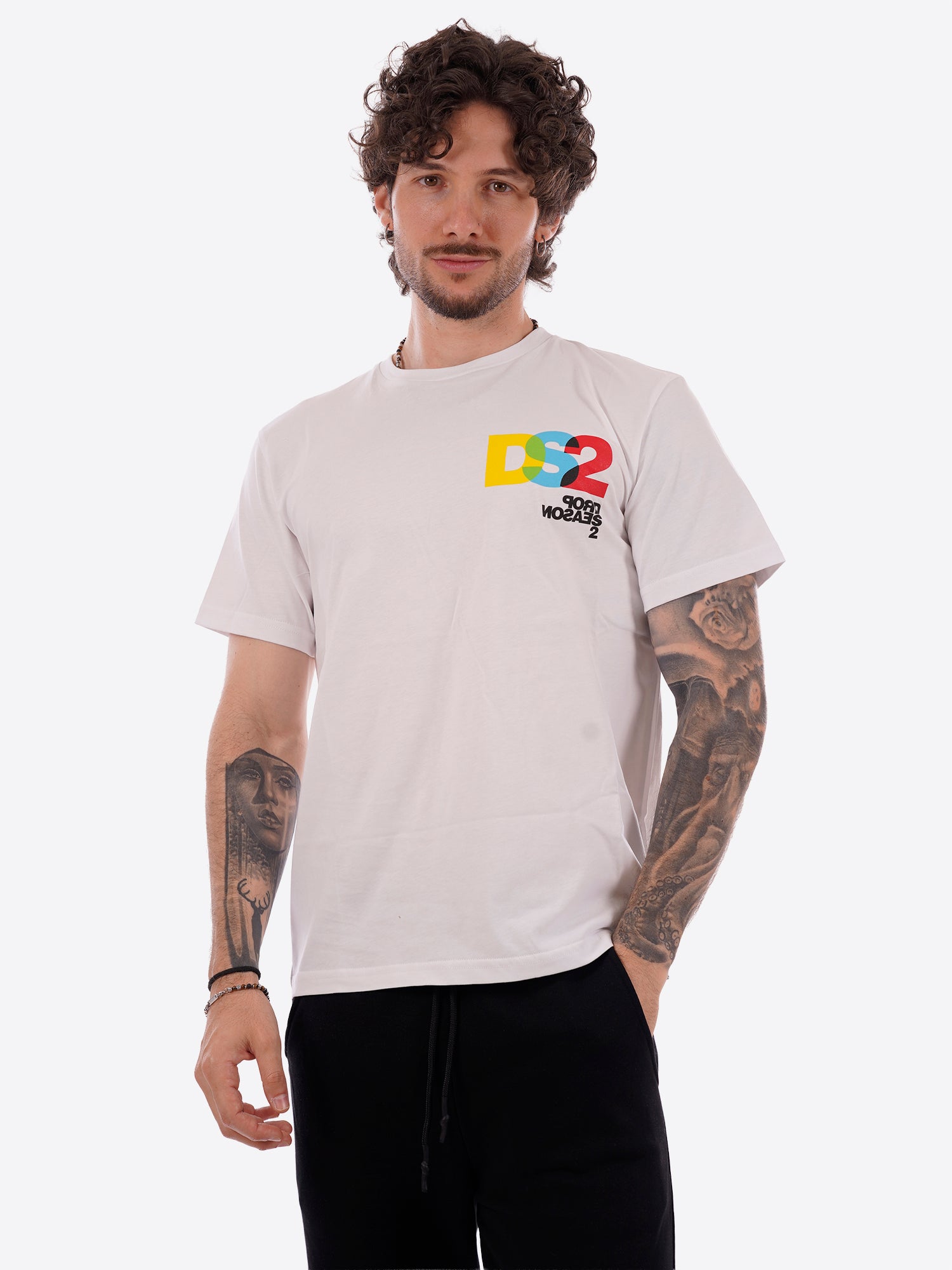 T-shirt DS2 da Uomo - beige SS26293SABBIA