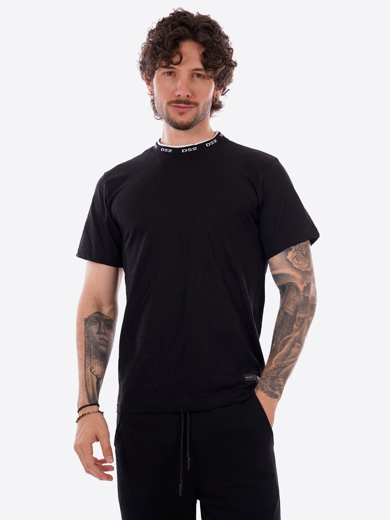 T-shirt DS2 da Uomo - nero SS26300NERO