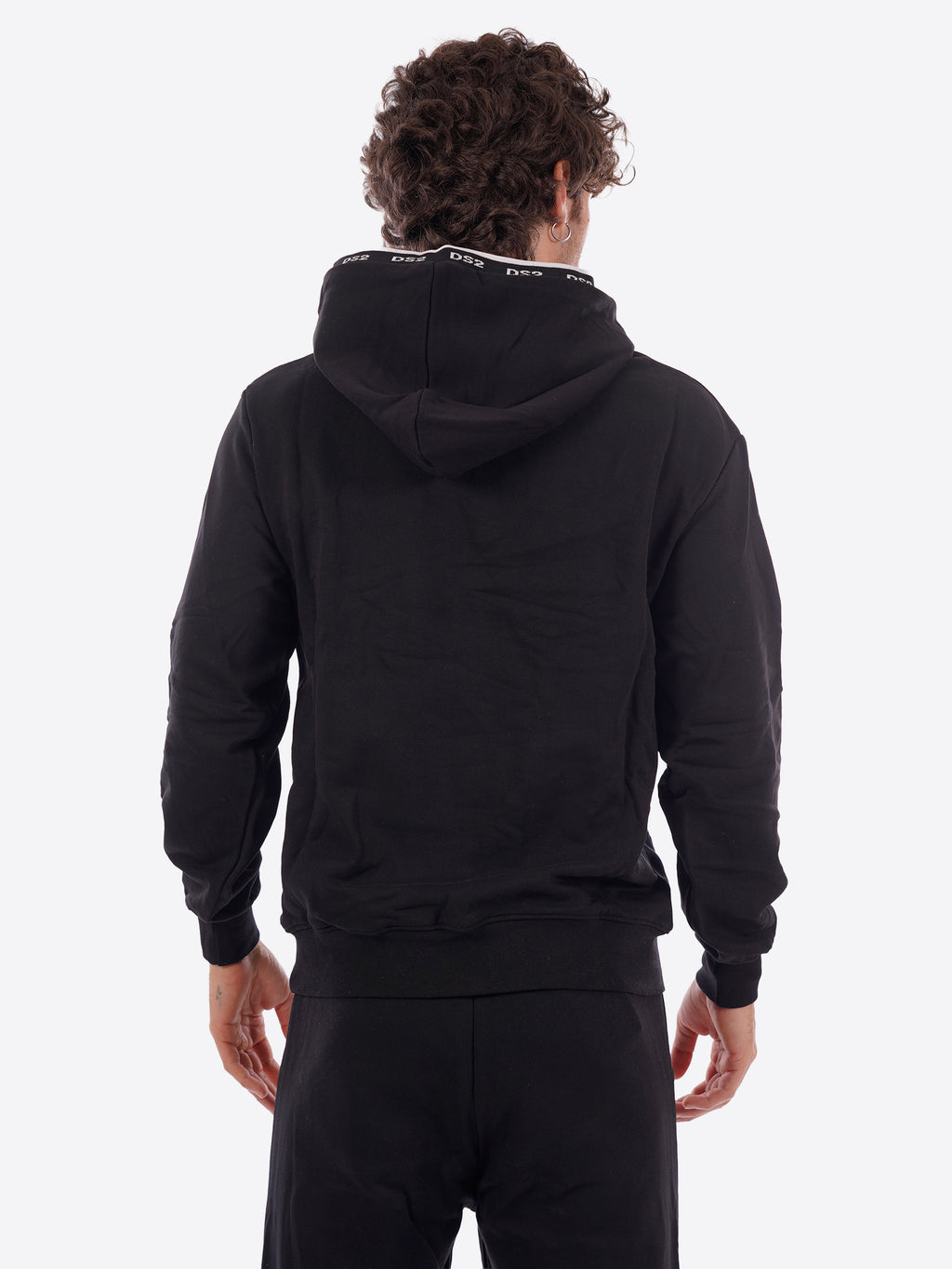 Felpa Cappuccio DS2 da Uomo - nero SS26302NERO