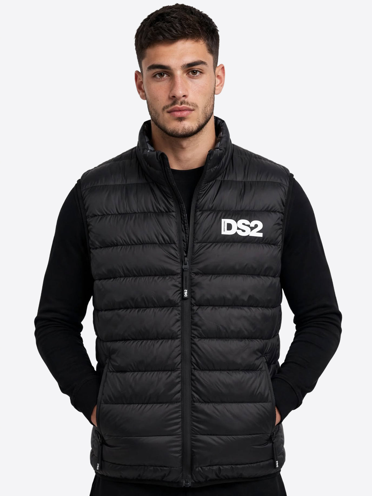 Piumino Smanicato DS2 da Uomo - nero SS26321NERO