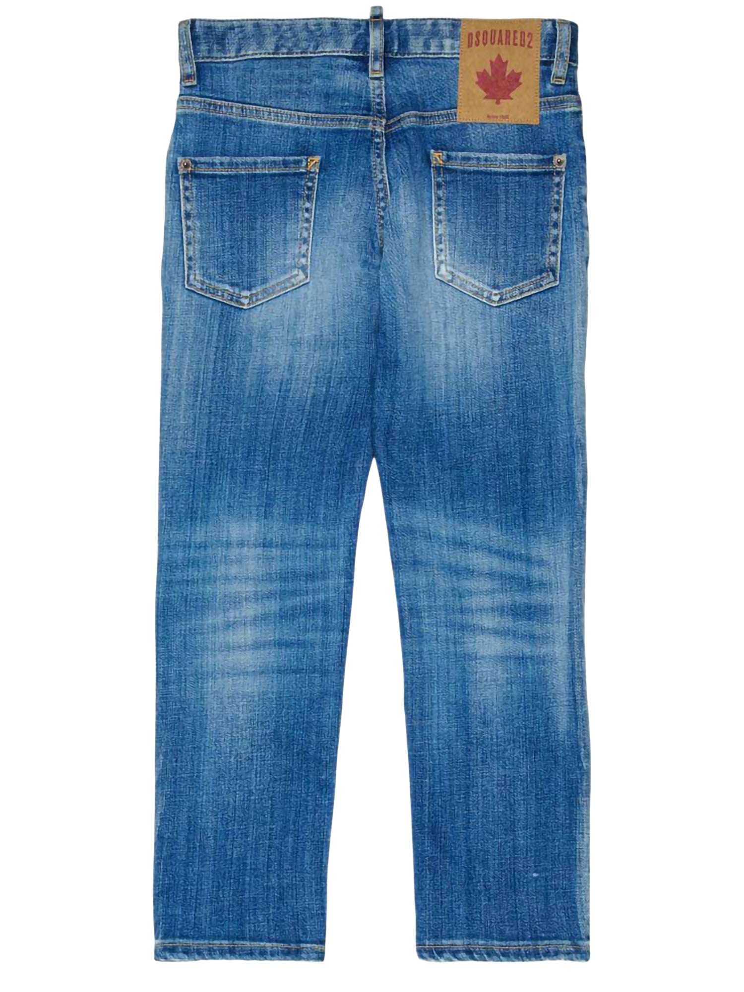 Pantalone Jeans DSQUARED2 da Ragazzo - blu DQ0731DQ01 BLUCHIARO