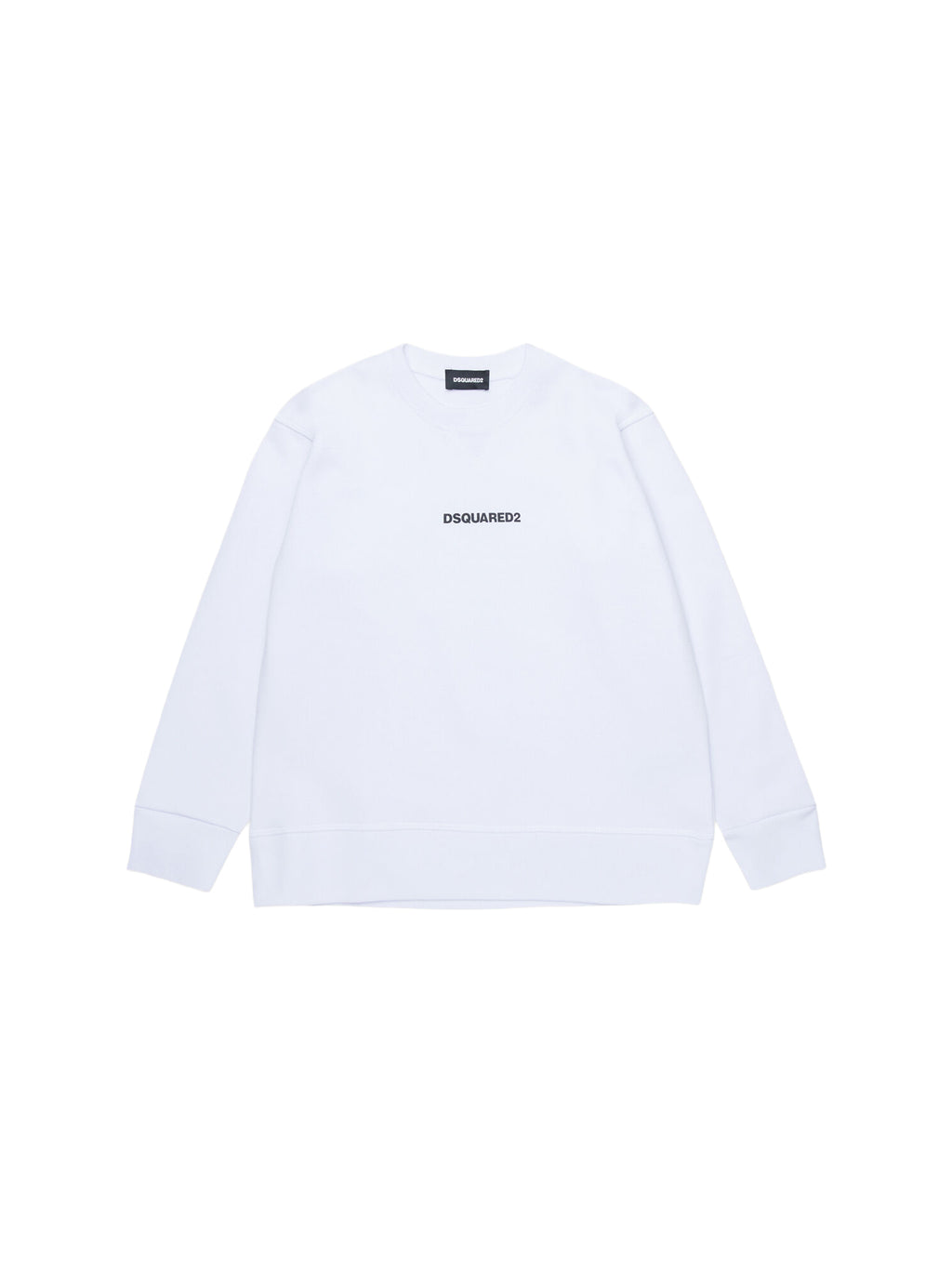 Felpa giro DSQUARED2 da Ragazzo - bianco DQ2739DQ100 BIANCO