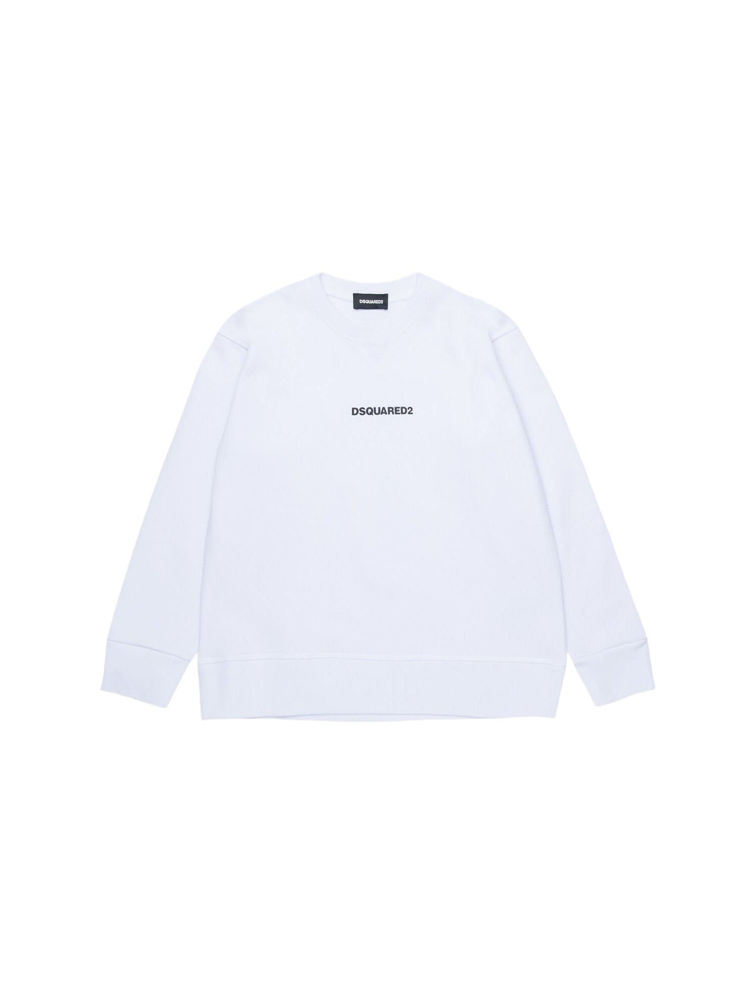 Felpa giro DSQUARED2 da Ragazzo - bianco DQ2739DQ100 BIANCO