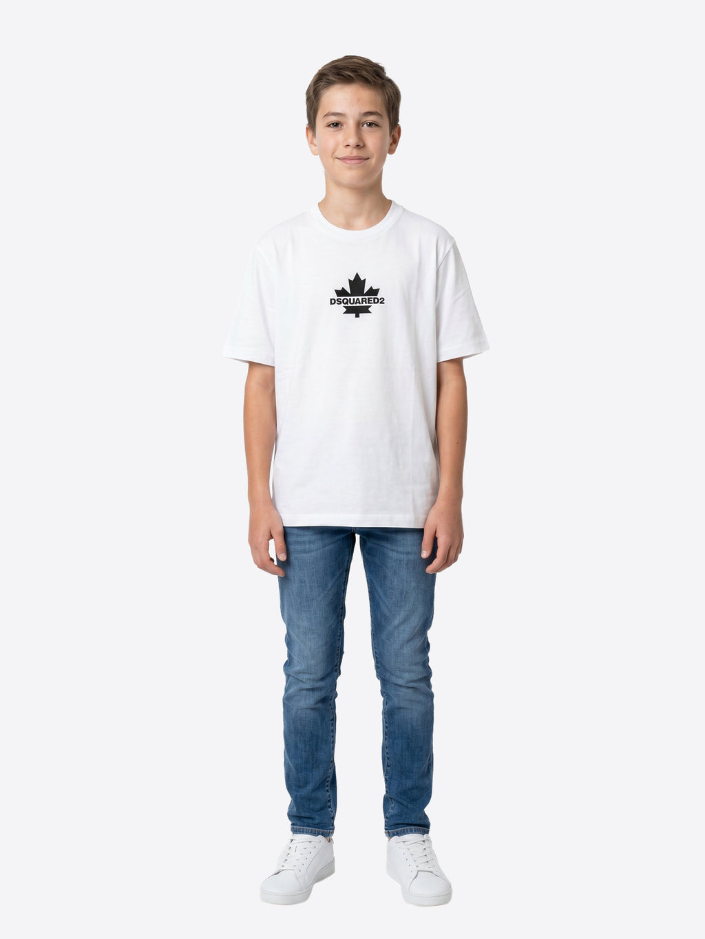 T-shirt DSQUARED2 da Ragazzo - bianco DQ2743DQ100 BIANCO