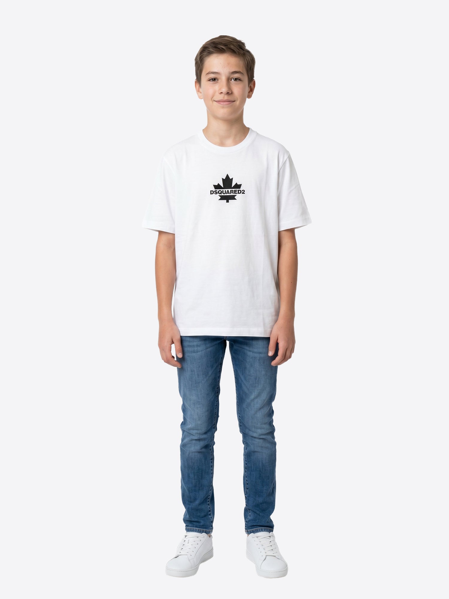 T-shirt DSQUARED2 da Ragazzo - bianco DQ2743DQ100 BIANCO