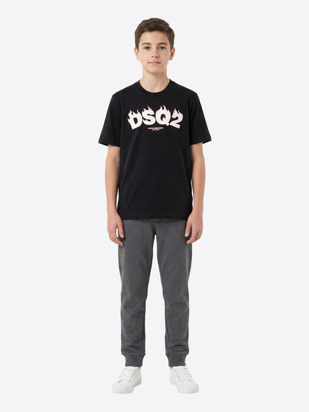T-shirt DSQUARED2 da Ragazzo - nero DQ3168DQ900 NEROBIANCO