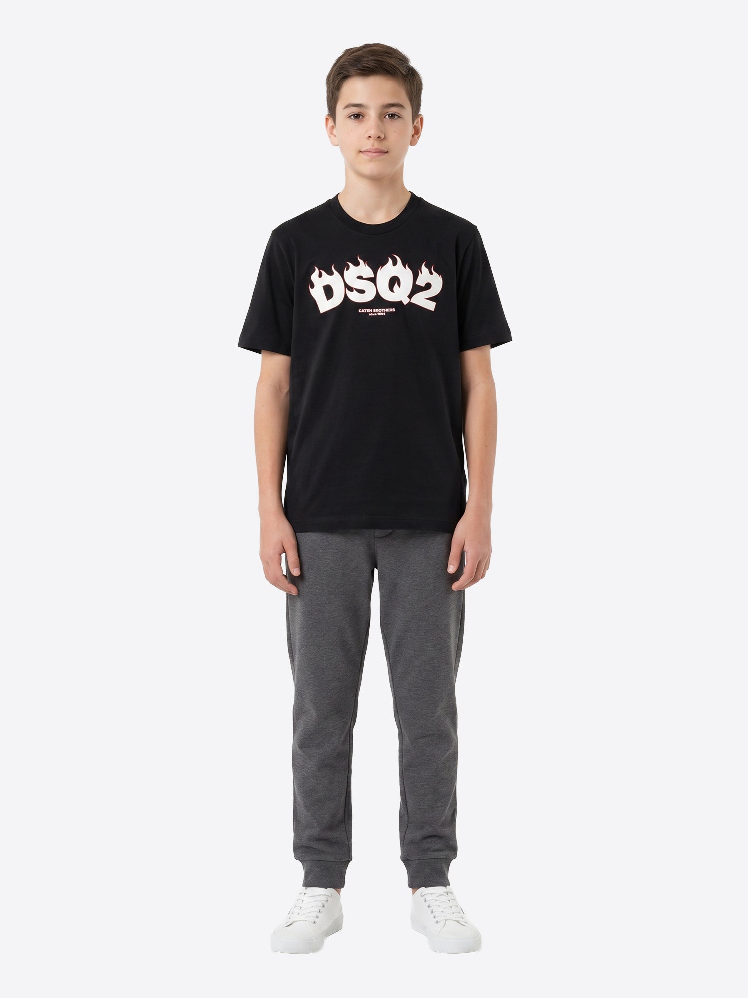 T-shirt DSQUARED2 da Ragazzo - nero DQ3168DQ900 NEROBIANCO