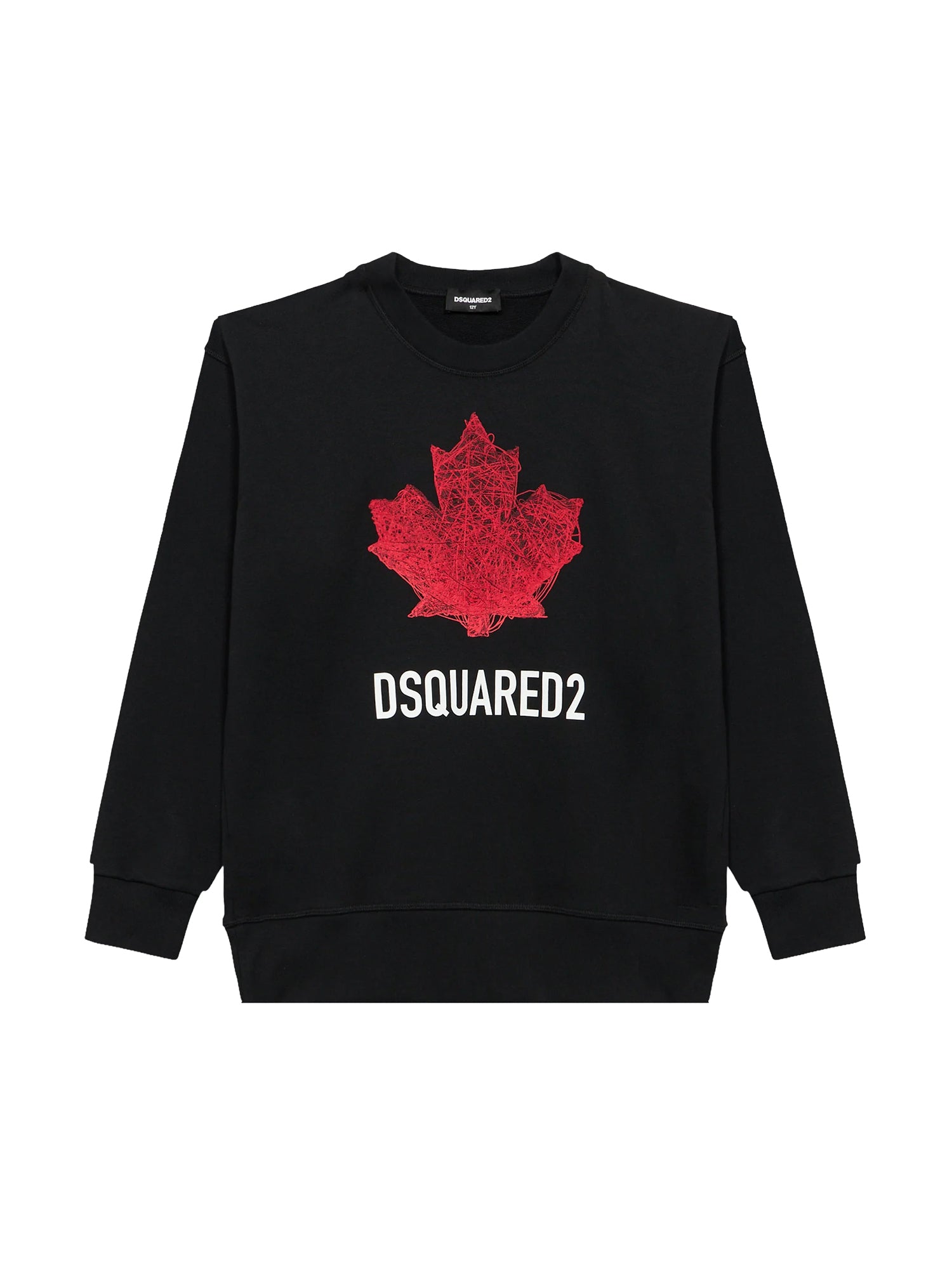 Felpa giro DSQUARED2 da Ragazzo - nero DQ3193DQ900 NERO