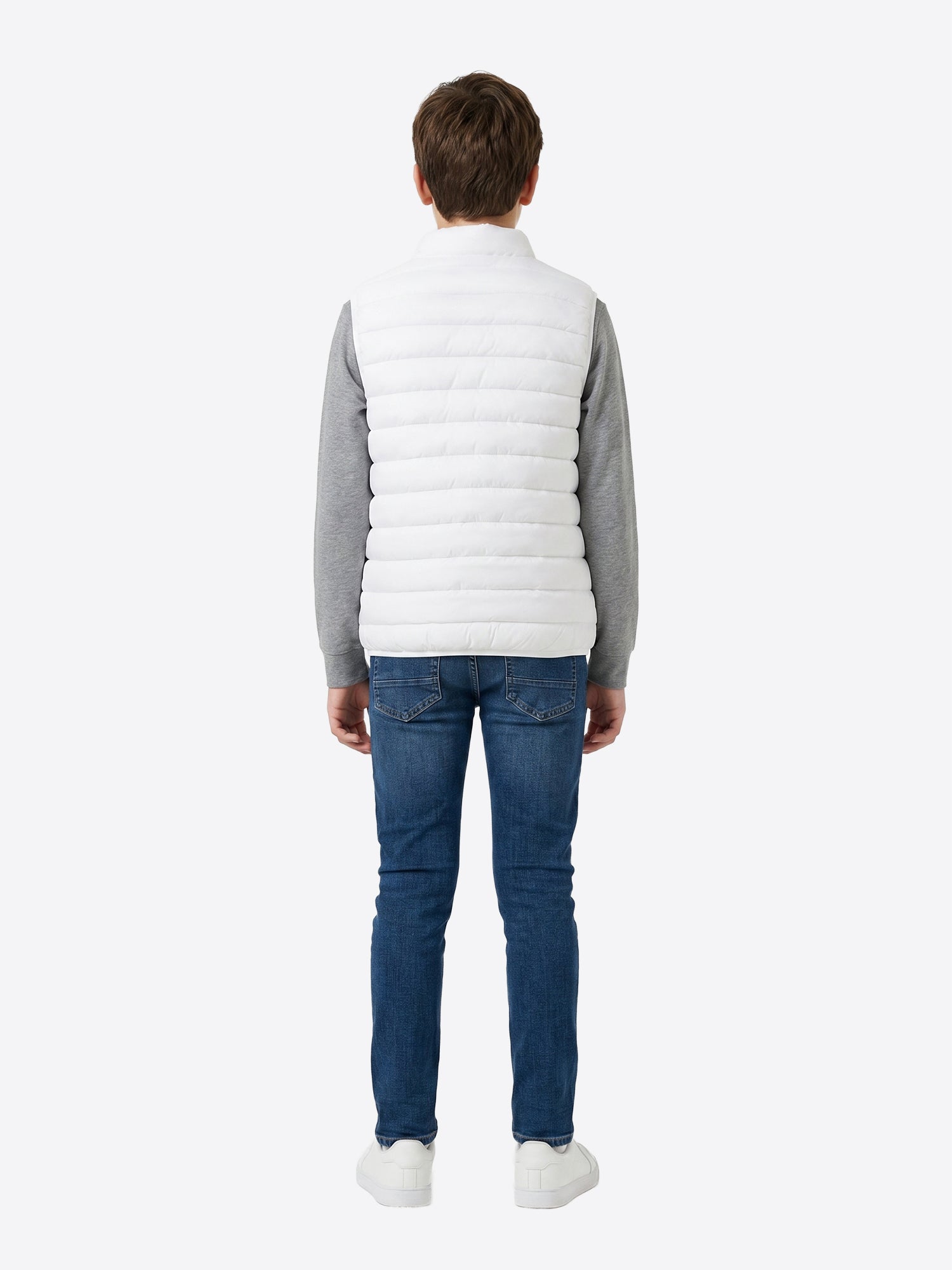 Piumino Smanicato DSQUARED2 da Ragazzo - bianco DQ3231DQ100 BIANCO