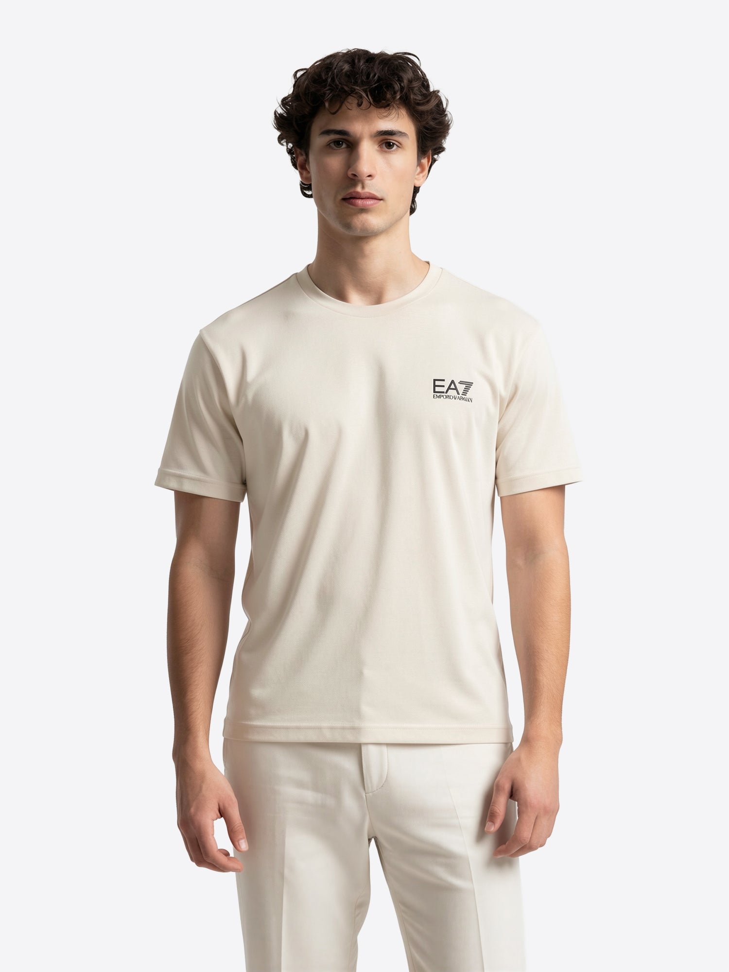 T-shirt EA7 da Uomo - beige 7M000567U1088 BEIGE