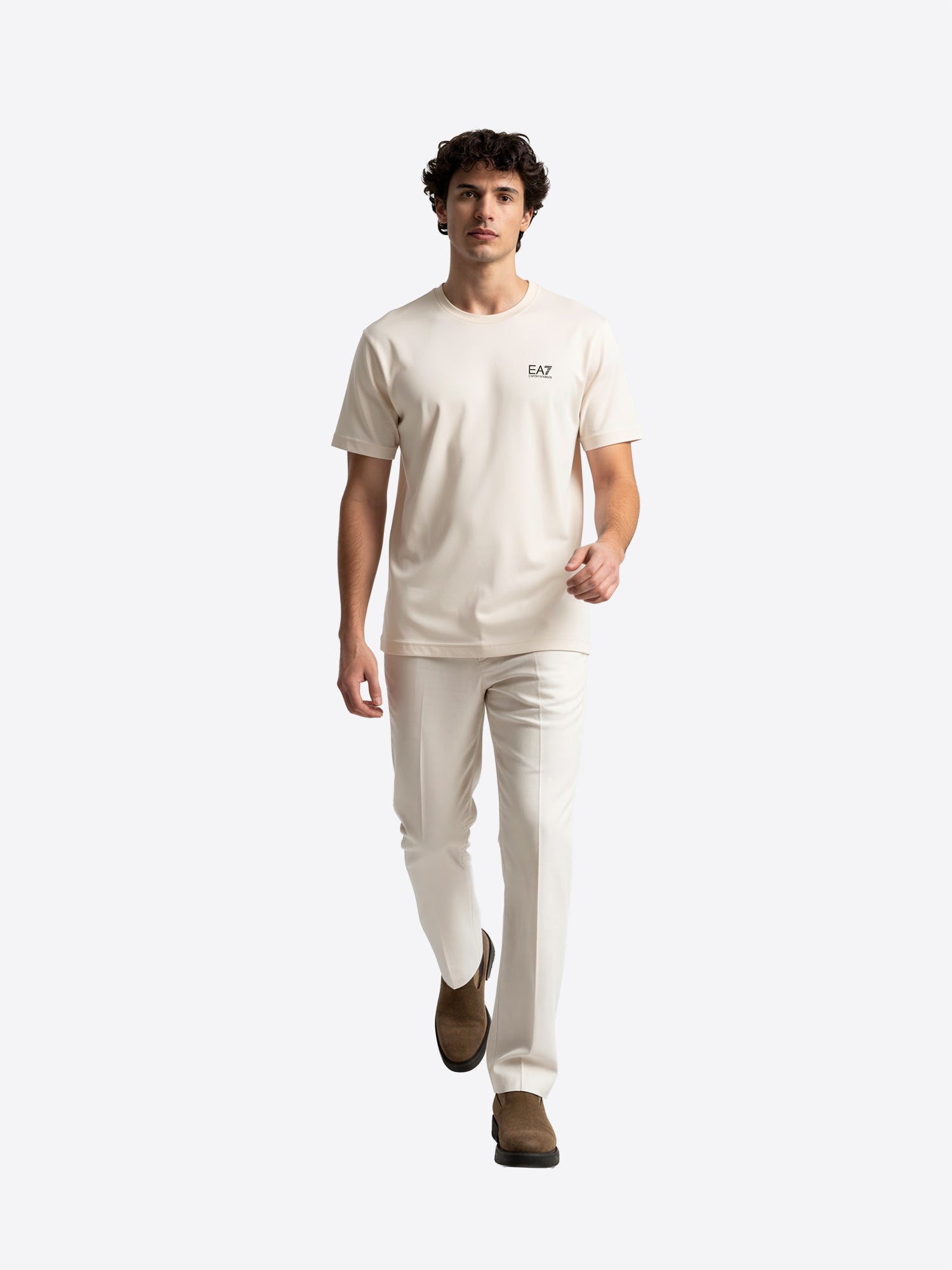 T-shirt EA7 da Uomo - beige 7M000567U1088 BEIGE