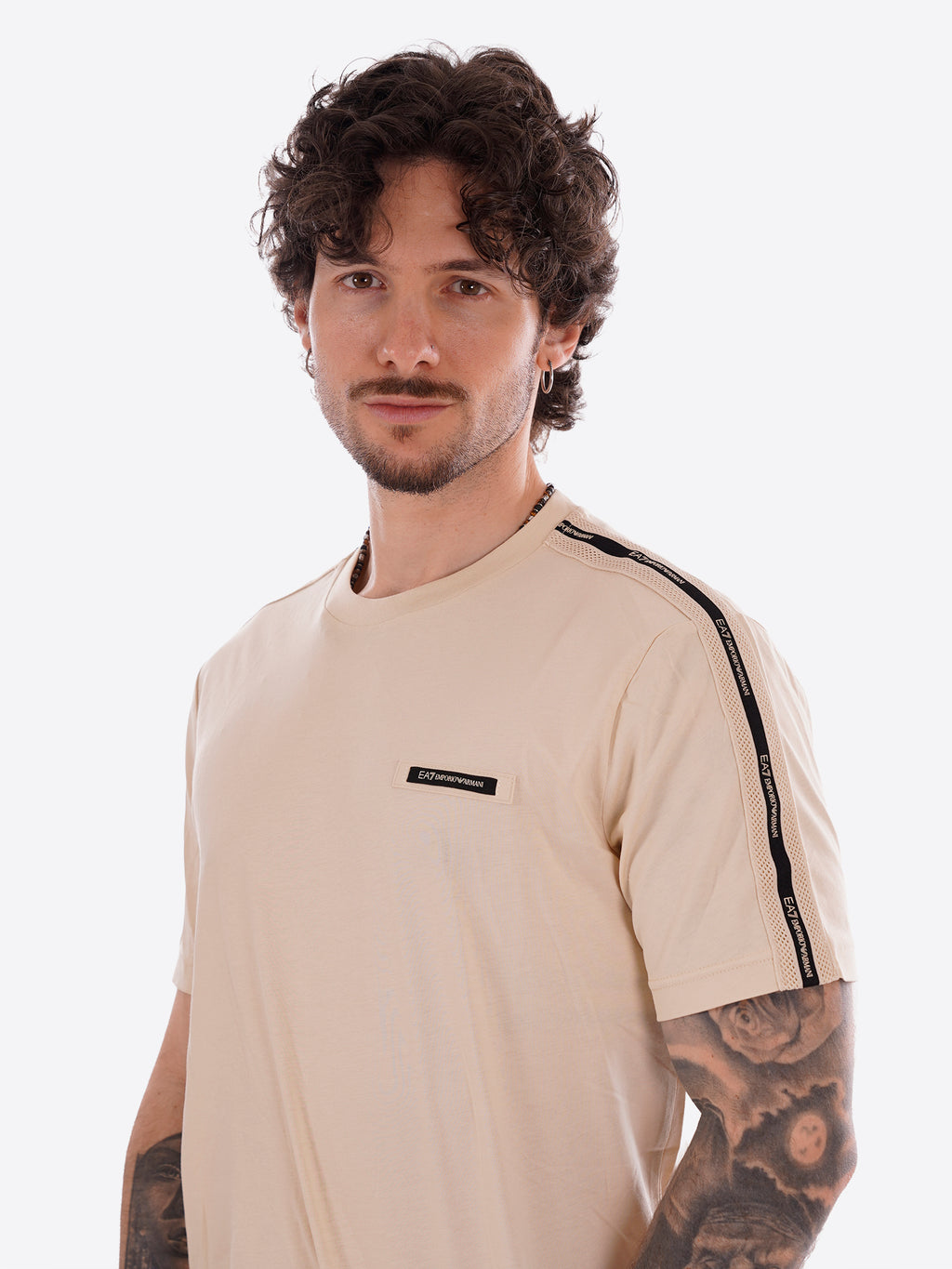 T-shirt EA7 da Uomo - beige 7M001476U1088 BEIGE