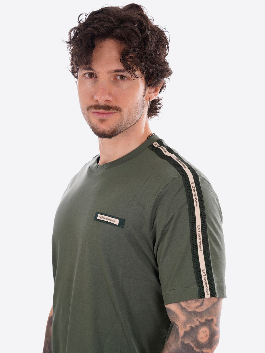 T-shirt EA7 da Uomo - verde 7M001476U7260