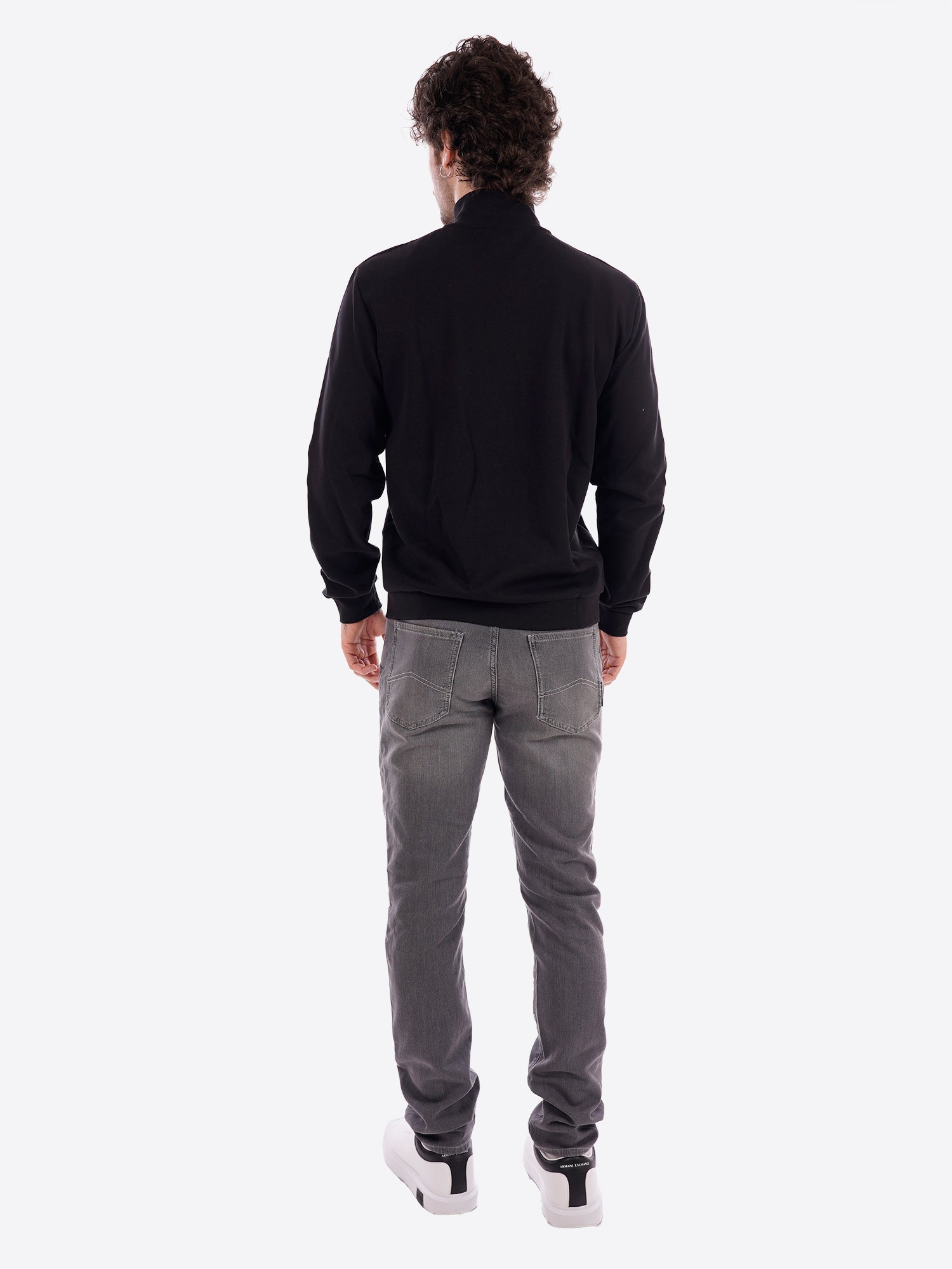 Felpa Full Zip EA7 da Uomo - nero 7M001479UC001 NERO