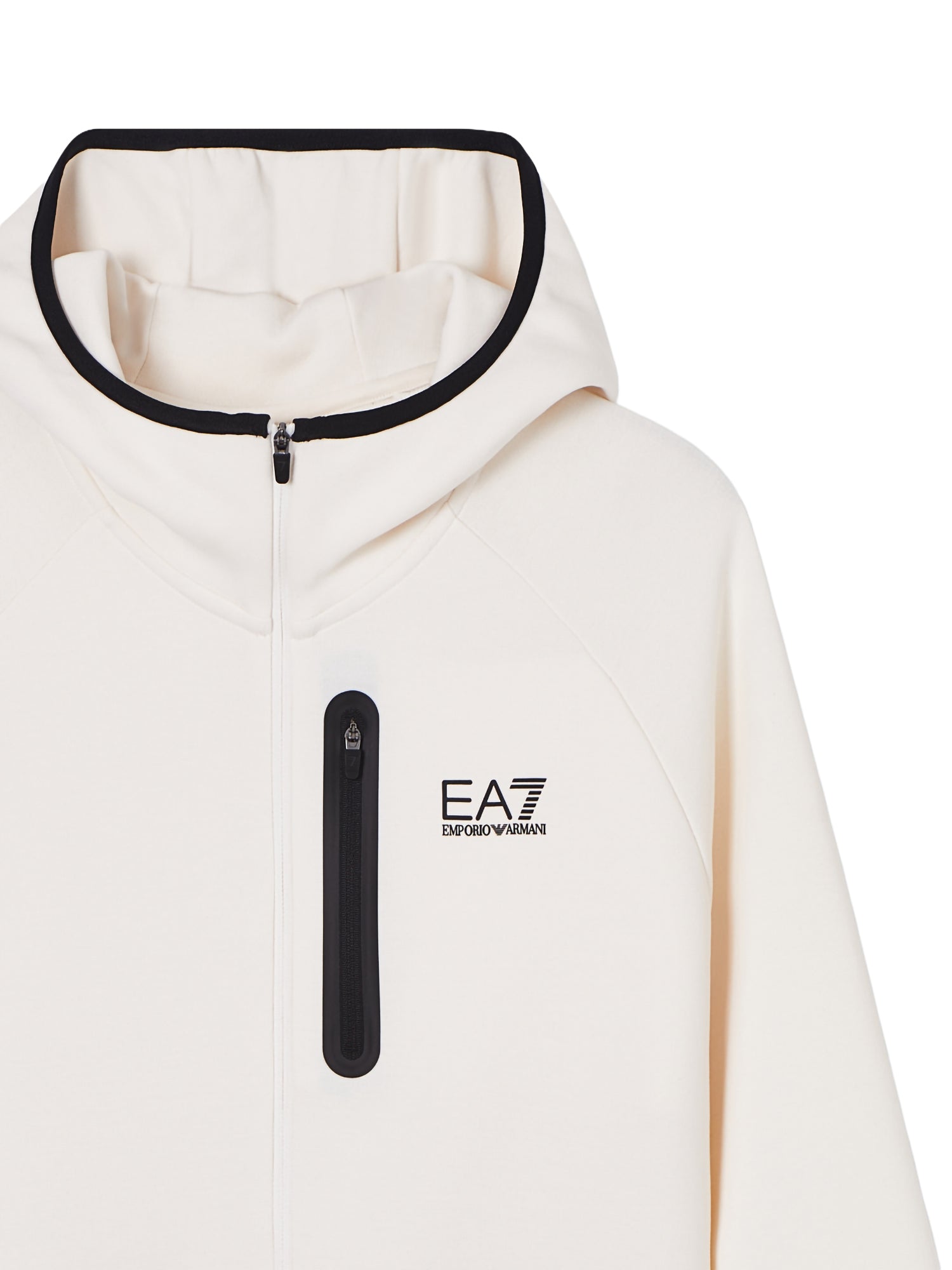Felpa full zip cappuccio EA7 da Uomo - bianco 7M001598AF20845U0004 BIANCO