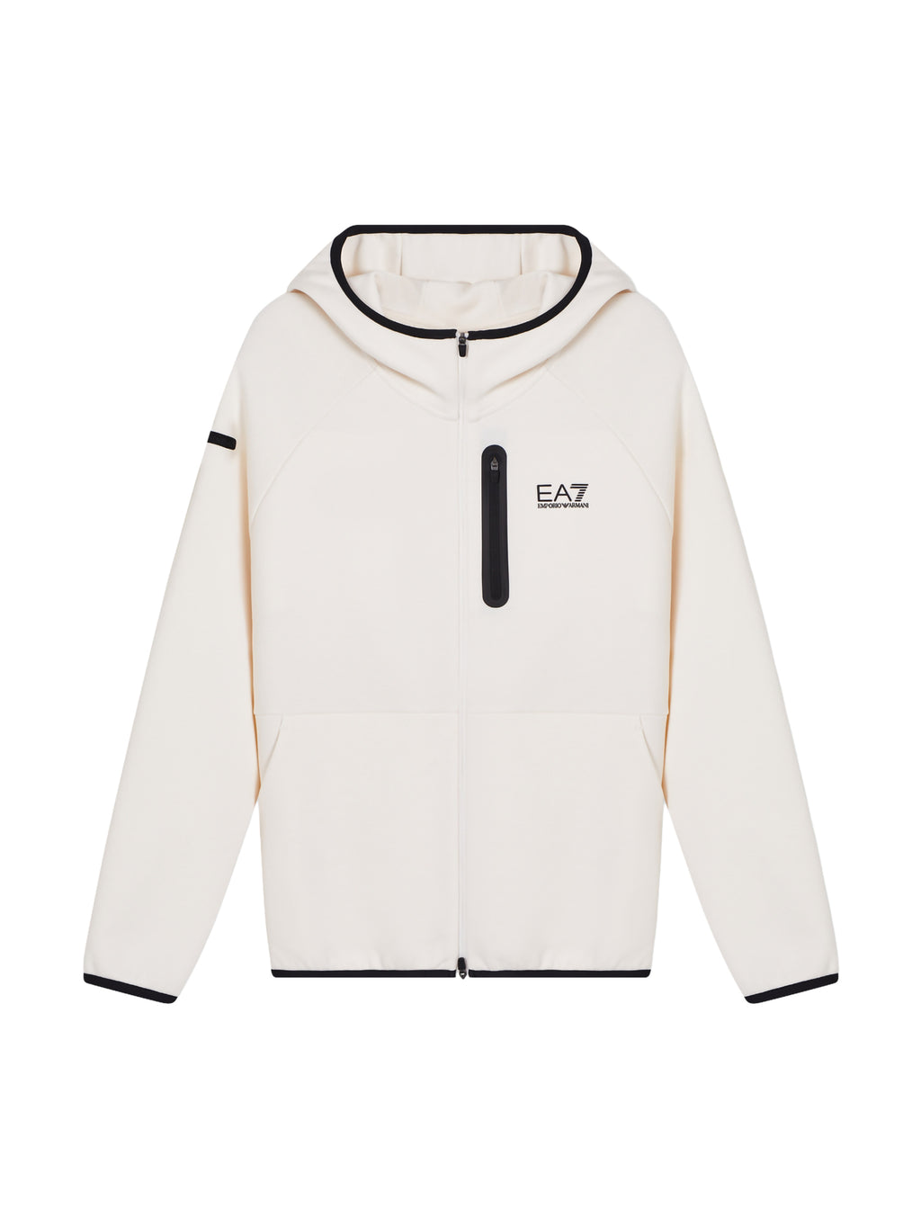 Felpa full zip cappuccio EA7 da Uomo - bianco 7M001598AF20845U0004 BIANCO