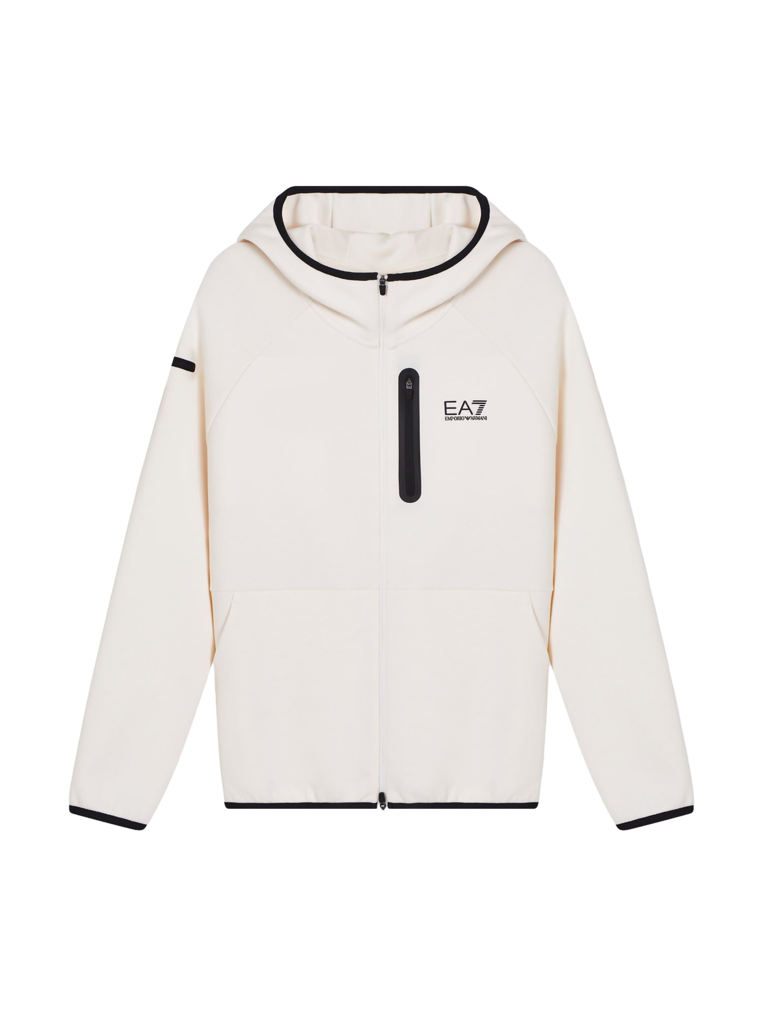 Felpa full zip cappuccio EA7 da Uomo - bianco 7M001598AF20845U0004 BIANCO