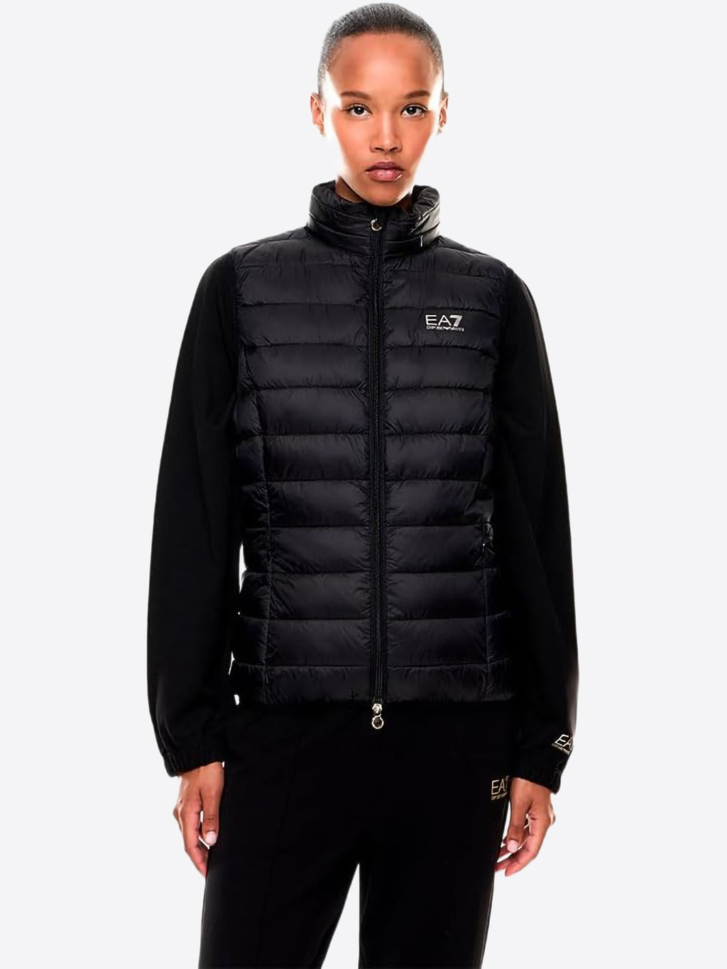 Piumino Smanicato EA7 da Donna - nero 7W000472UC001 NERO
