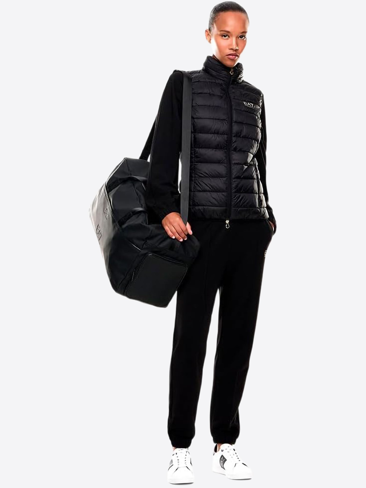 Piumino Smanicato EA7 da Donna - nero 7W000472UC001 NERO
