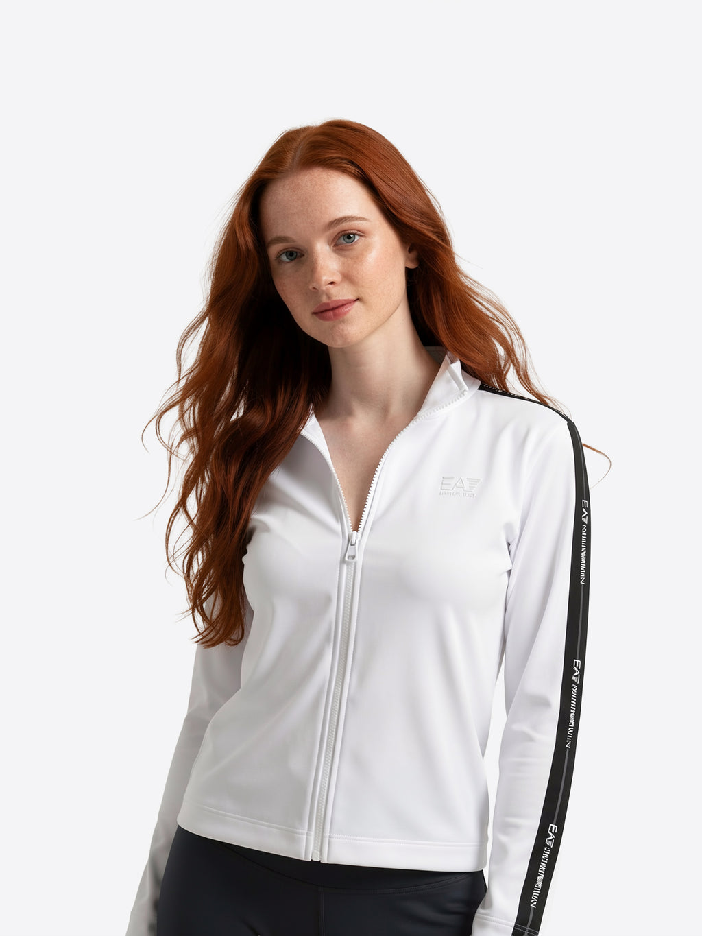 Felpa Full Zip EA7 da Donna - bianco 7W000959U0002 BIANCO