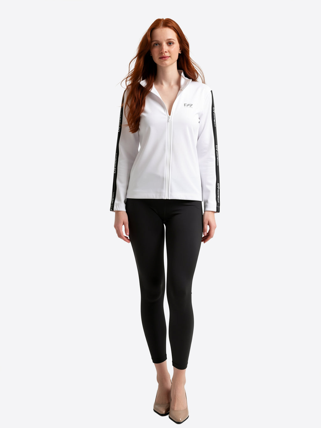 Felpa Full Zip EA7 da Donna - bianco 7W000959U0002 BIANCO