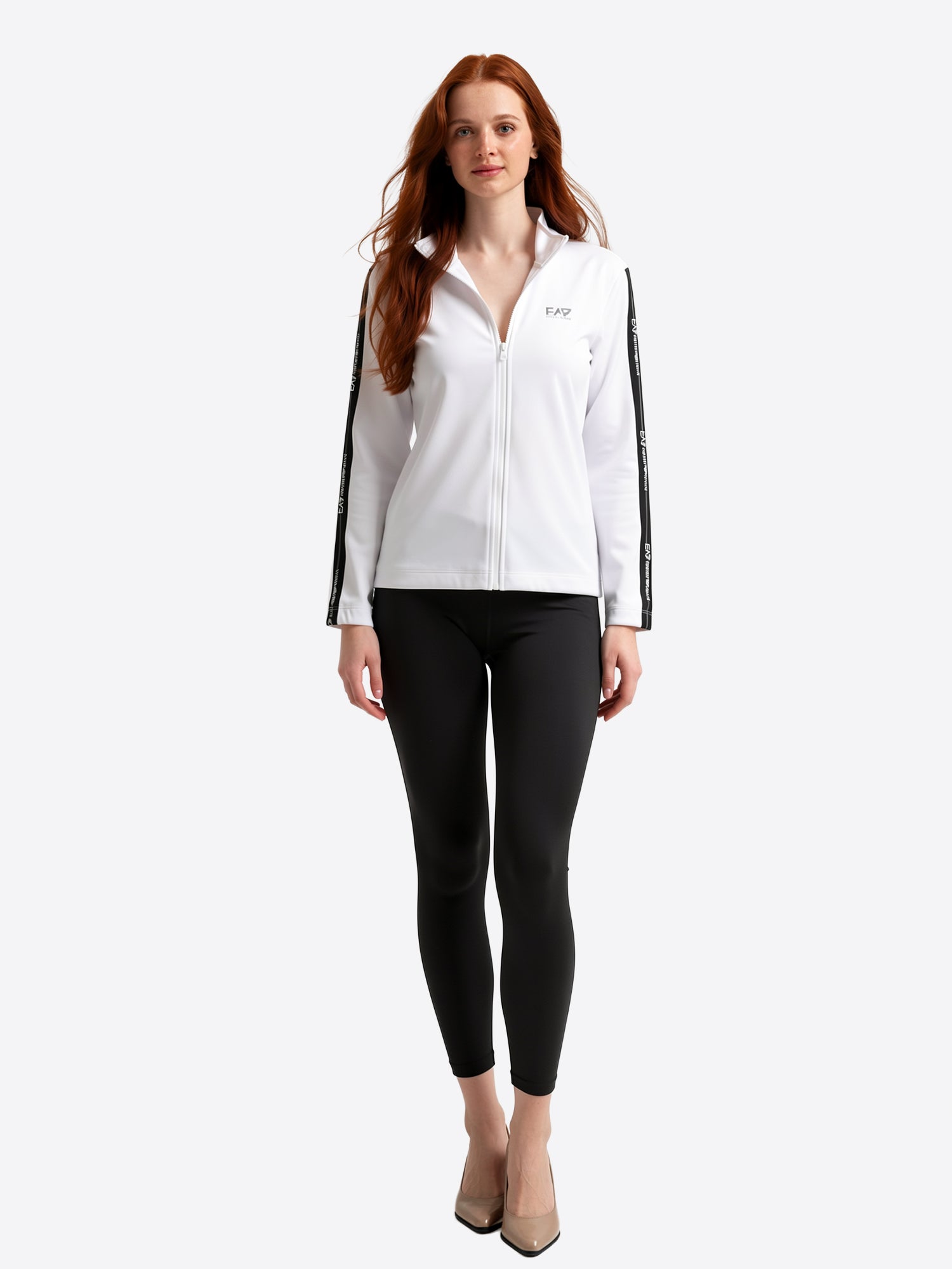 Felpa Full Zip EA7 da Donna - bianco 7W000959U0002 BIANCO