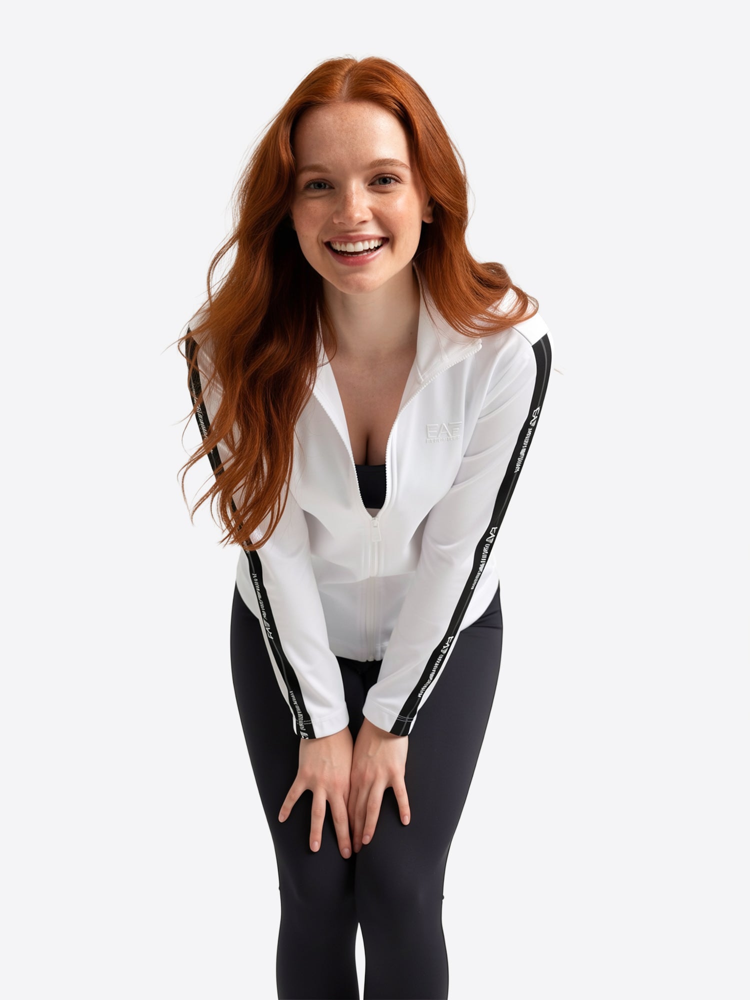 Felpa Full Zip EA7 da Donna - bianco 7W000959U0002 BIANCO