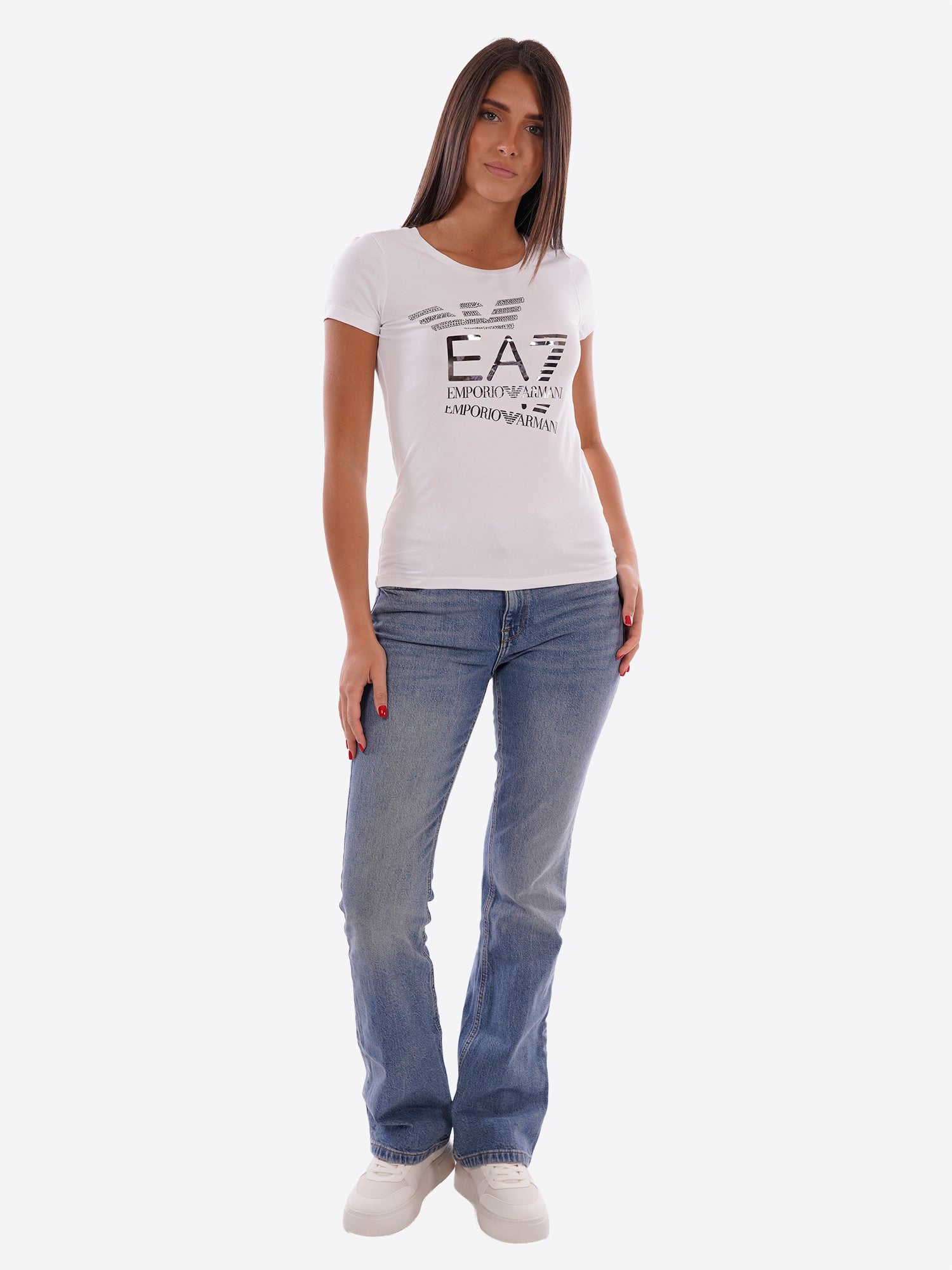 T-shirt EA7 da Donna - bianco 7W000977U0002 BIANCO