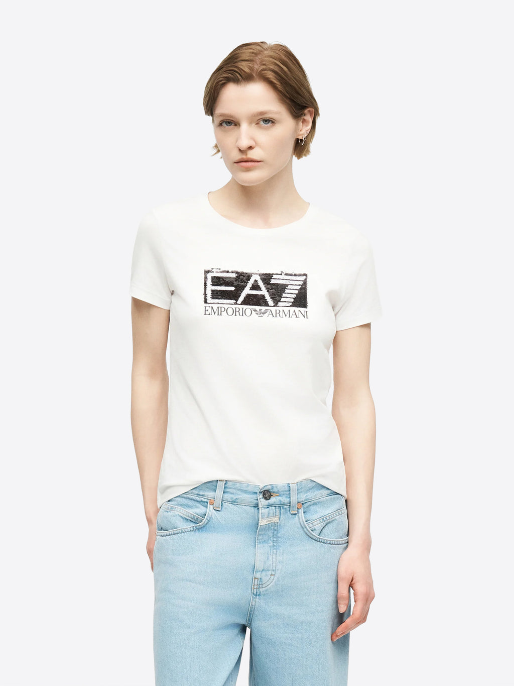 T-shirt EA7 da Donna - bianco 7W001093U0002 BIANCO