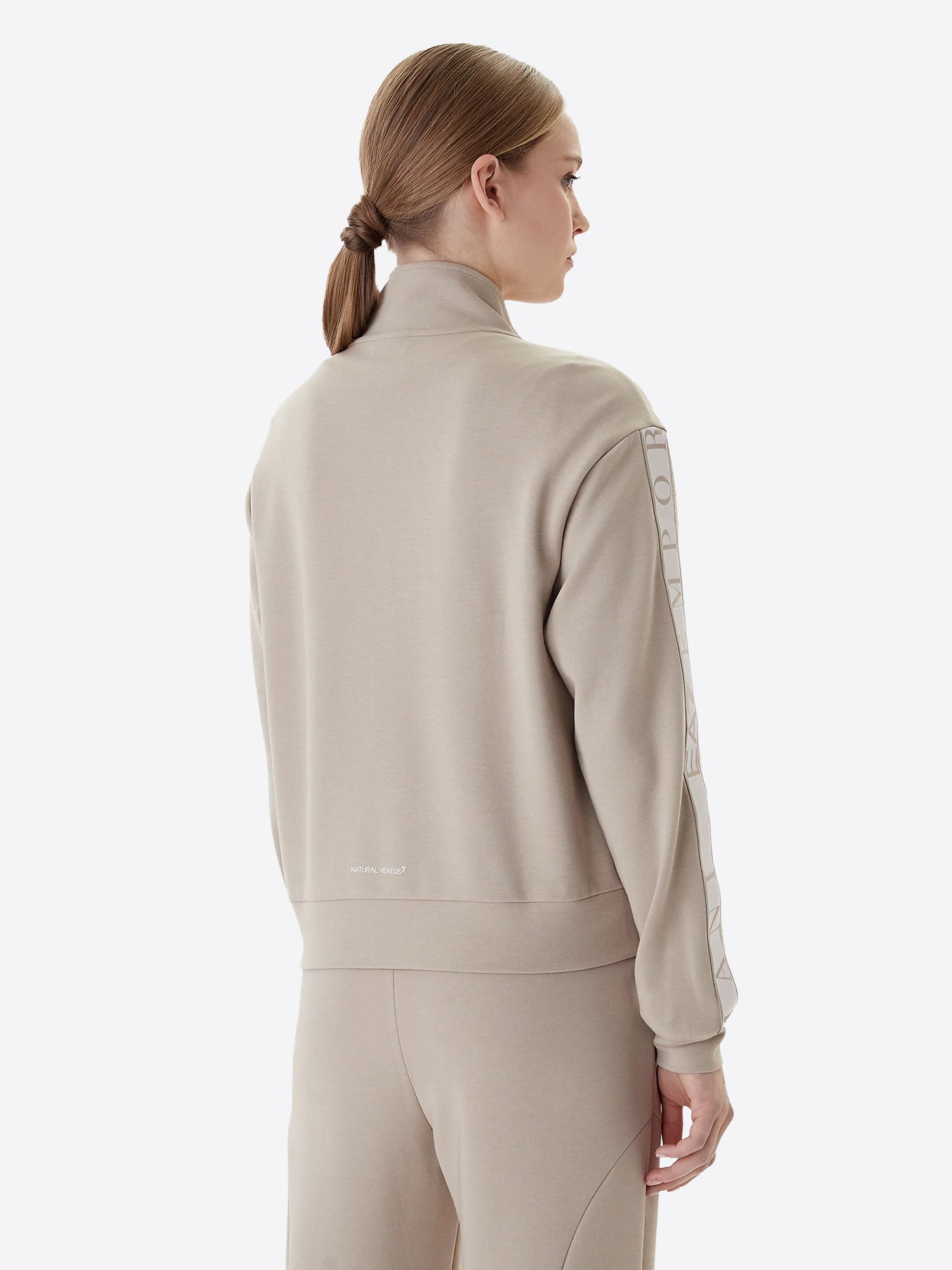 Felpa Full Zip EA7 da Donna - beige 7W001152U6225 BEIGE
