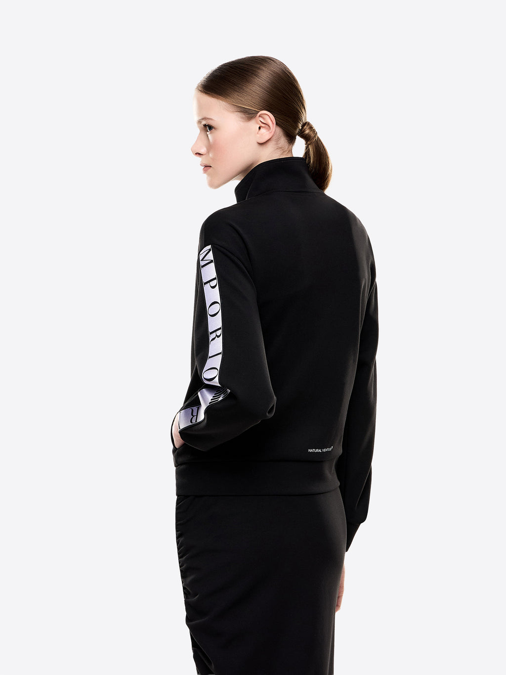 Felpa Full Zip EA7 da Donna - nero 7W001152UC001 NERO