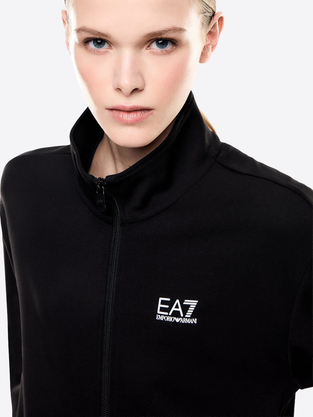 Felpa Full Zip EA7 da Donna - nero 7W001152UC001 NERO