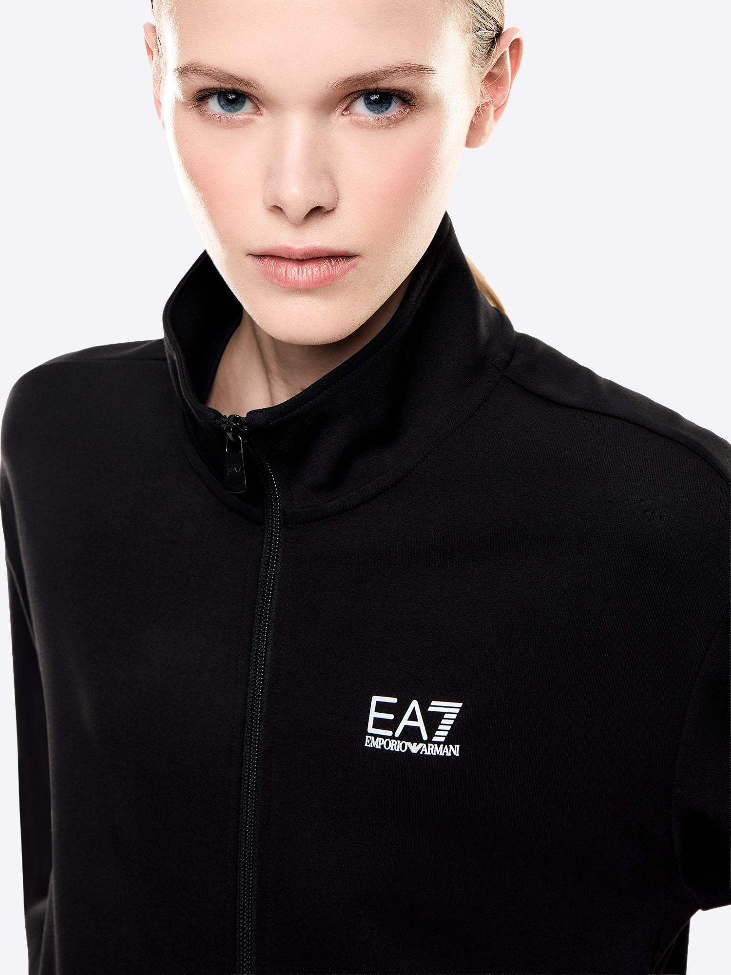 Felpa Full Zip EA7 da Donna - nero 7W001152UC001 NERO