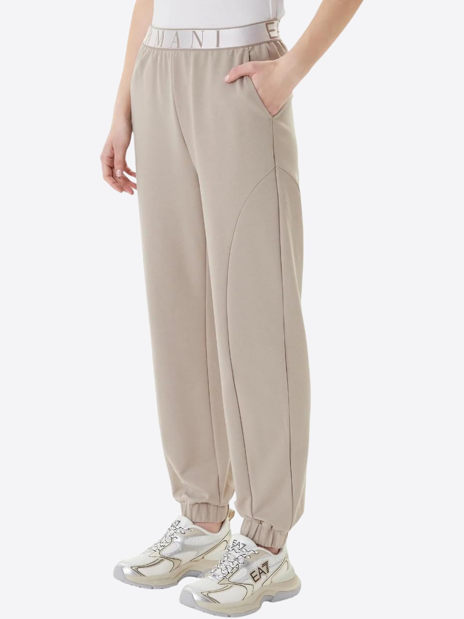 Pantalone Tuta EA7 da Donna - beige 7W001154U6225 BEIGE