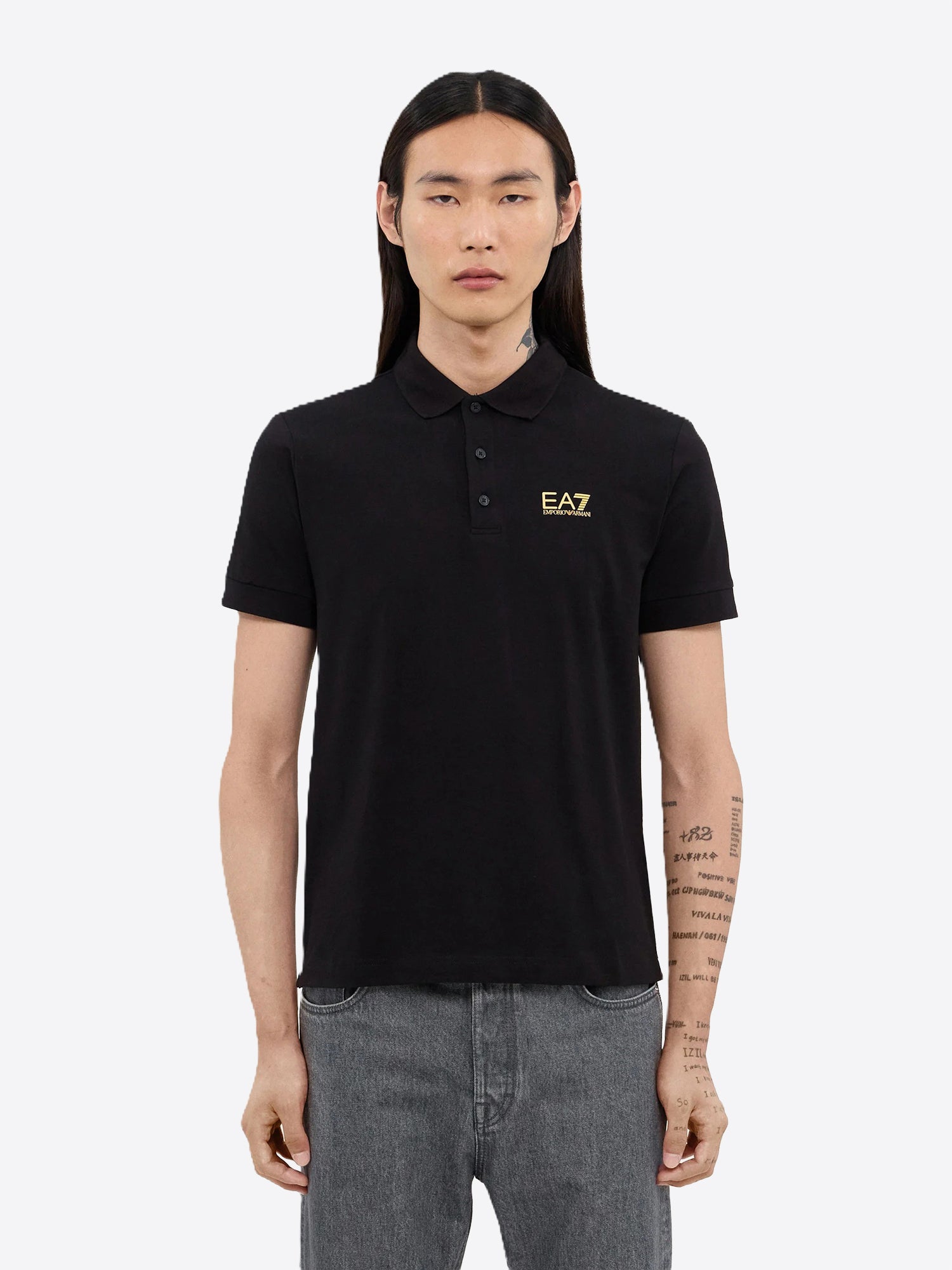 Polo maniche corte EA7 da Uomo - nero 8NPF140208 NEROORO