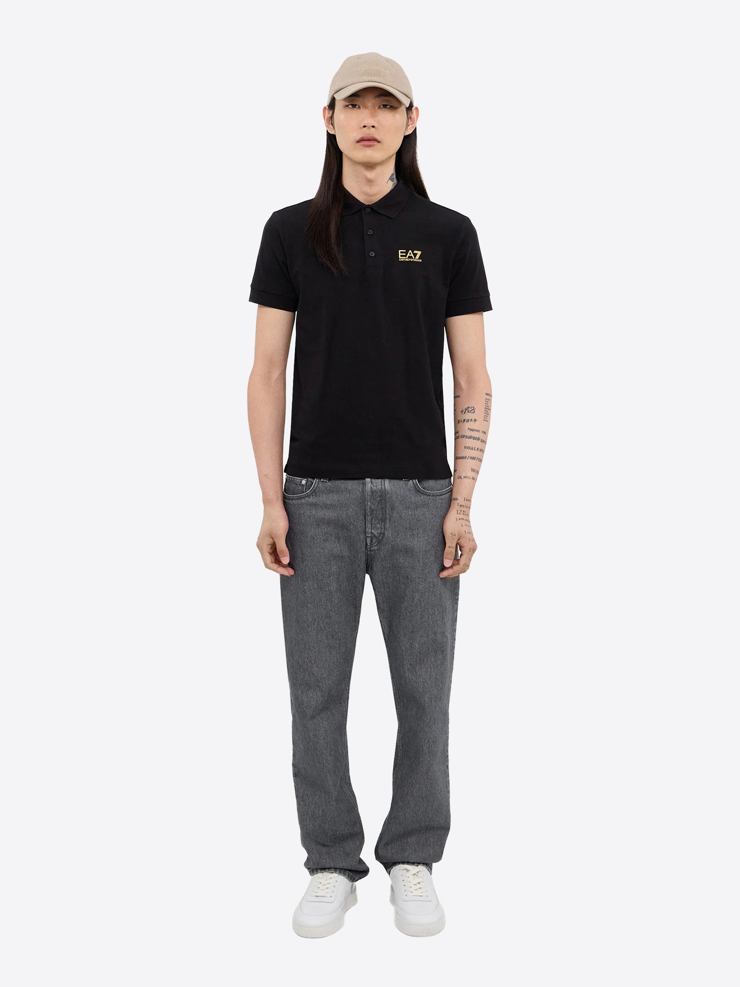 Polo maniche corte EA7 da Uomo - nero 8NPF140208 NEROORO