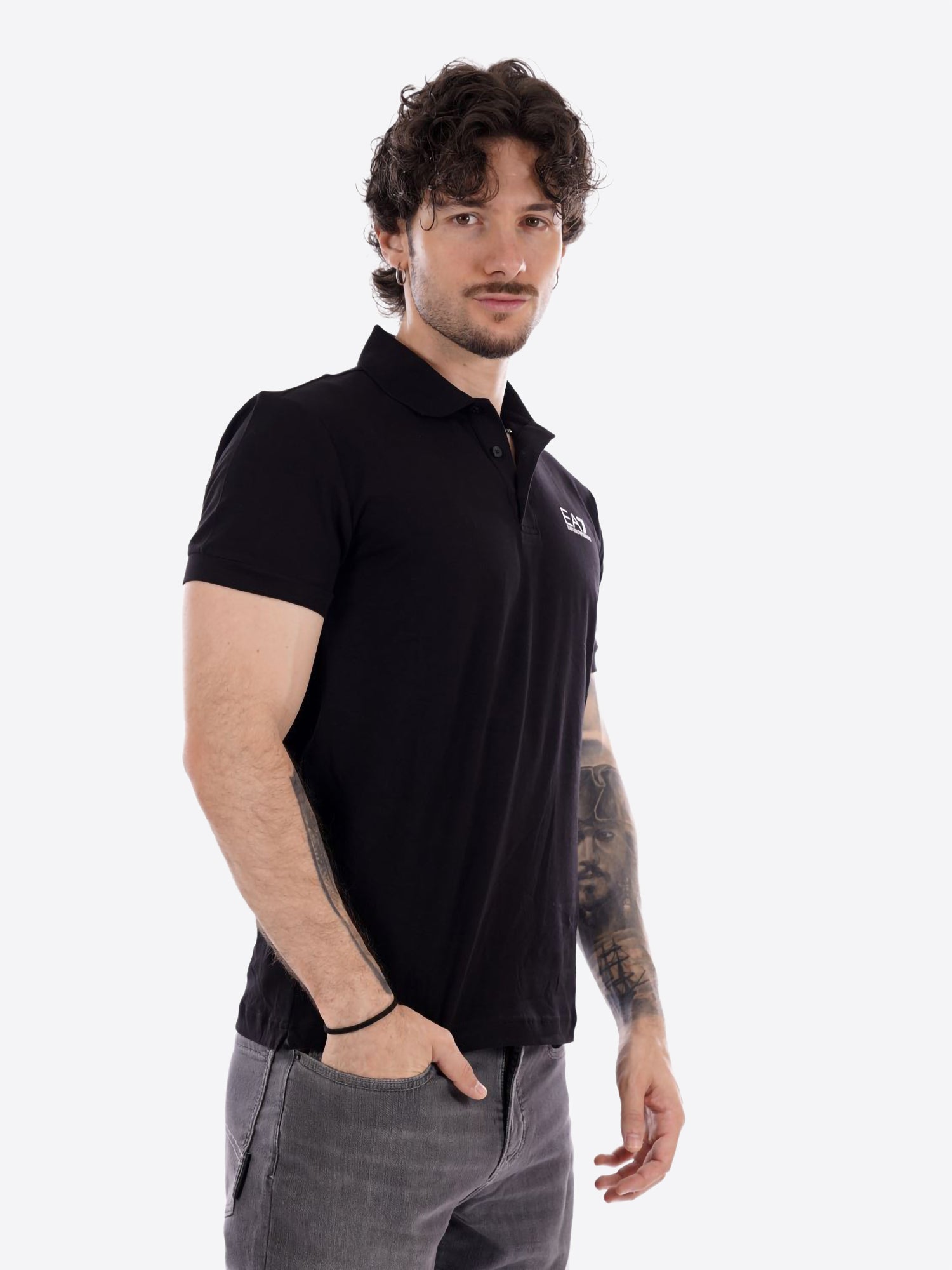 Polo maniche corte EA7 da Uomo - nero 8NPF141200