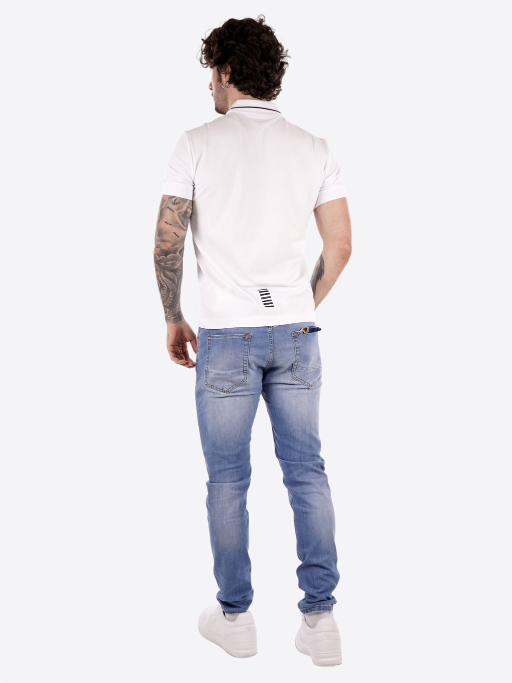 Polo maniche corte EA7 da Uomo - bianco 8NPF161100 BIANCO