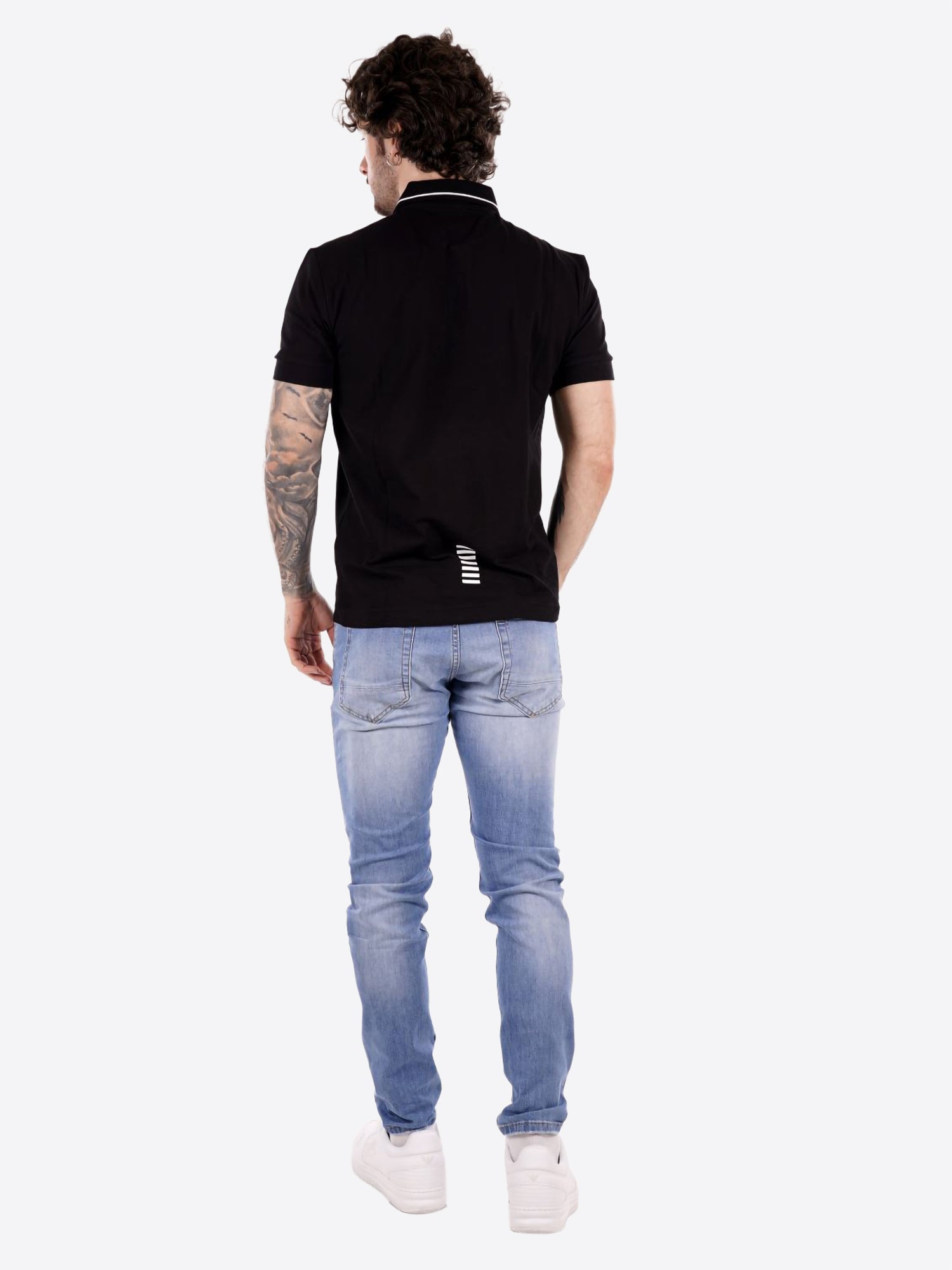 Polo maniche corte EA7 da Uomo - nero 8NPF161200 NERO