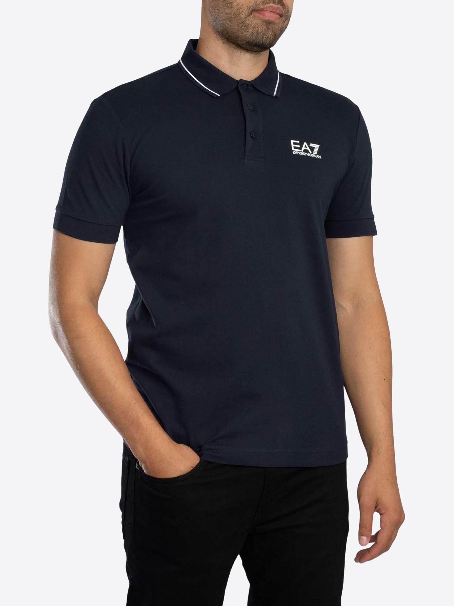 Polo maniche corte EA7 da Uomo - blu 8NPF161562
