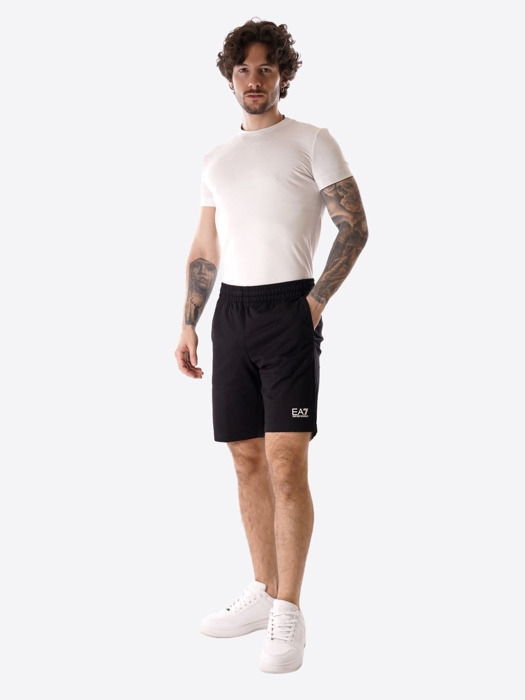 Bermuda EA7 da Uomo - nero 8NPS651200 NEROBIANCO