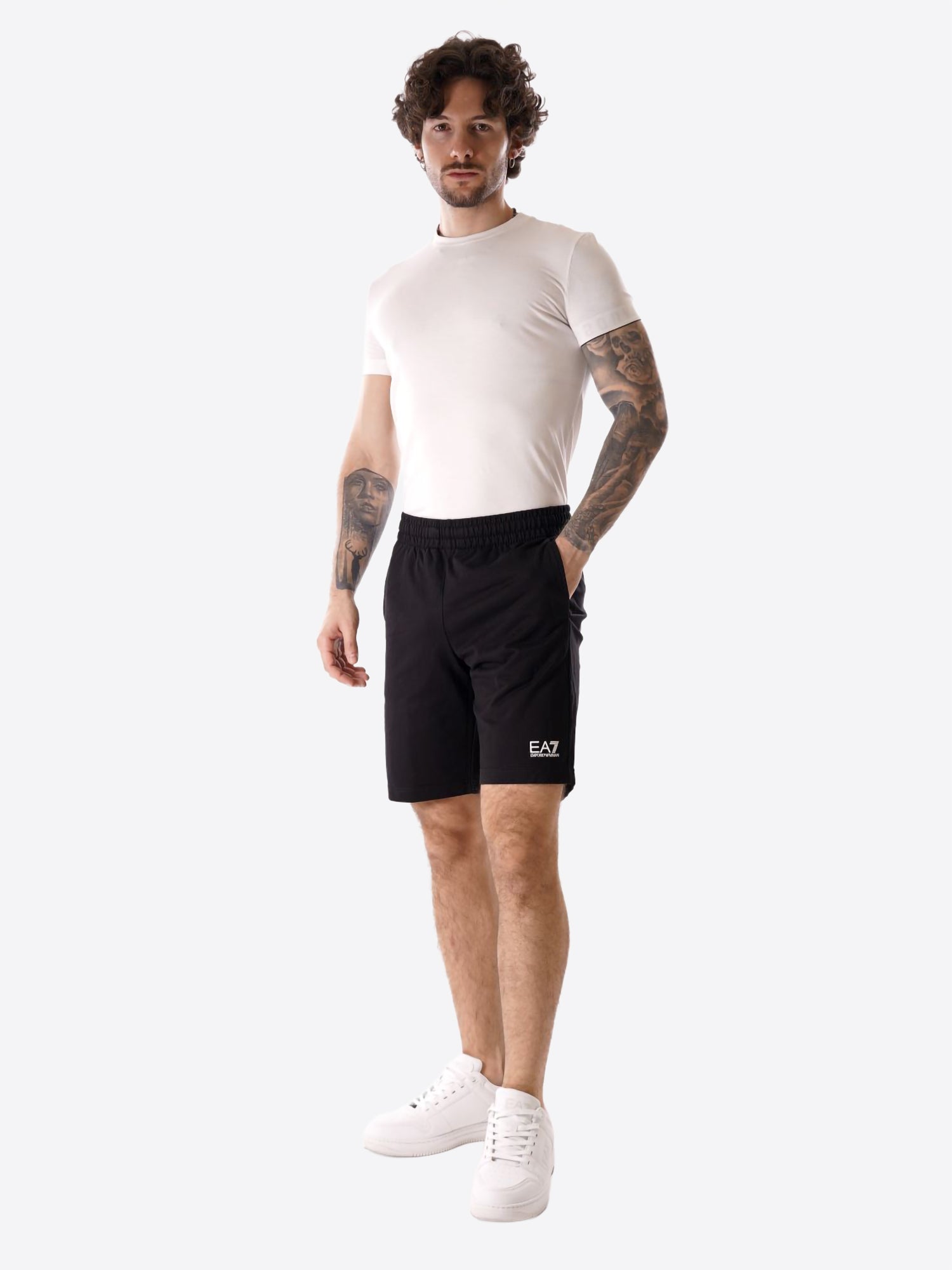 Bermuda EA7 da Uomo - nero 8NPS651200 NEROBIANCO