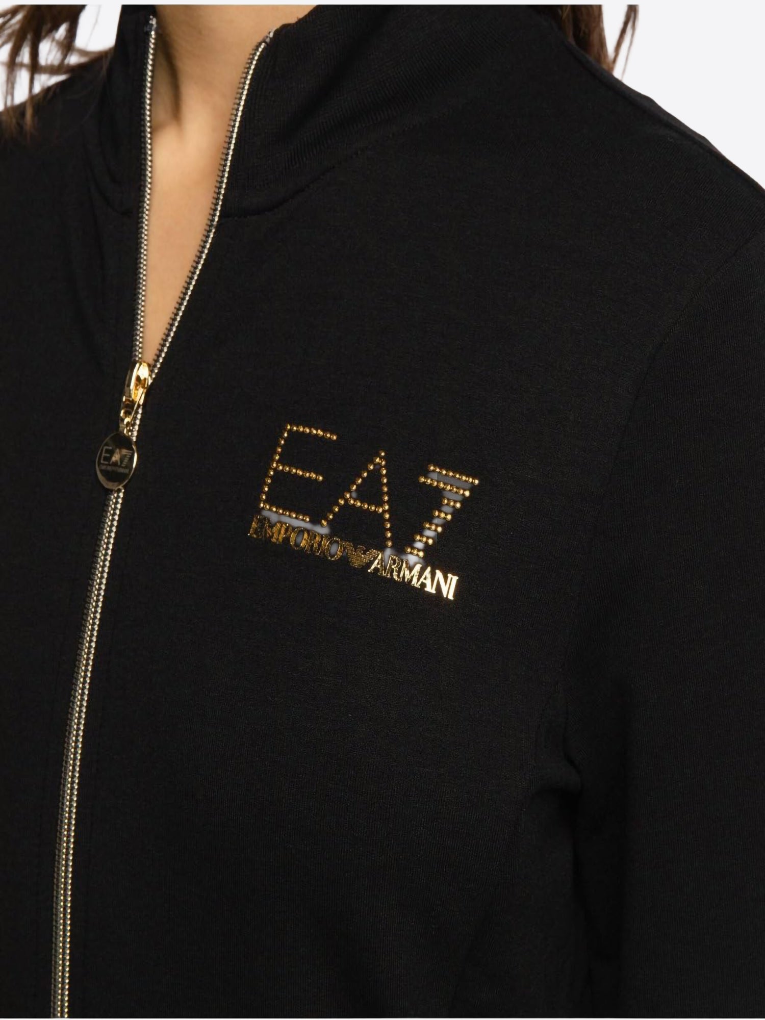 Felpa Full Zip EA7 da Donna - nero 8NTM431200 NERO