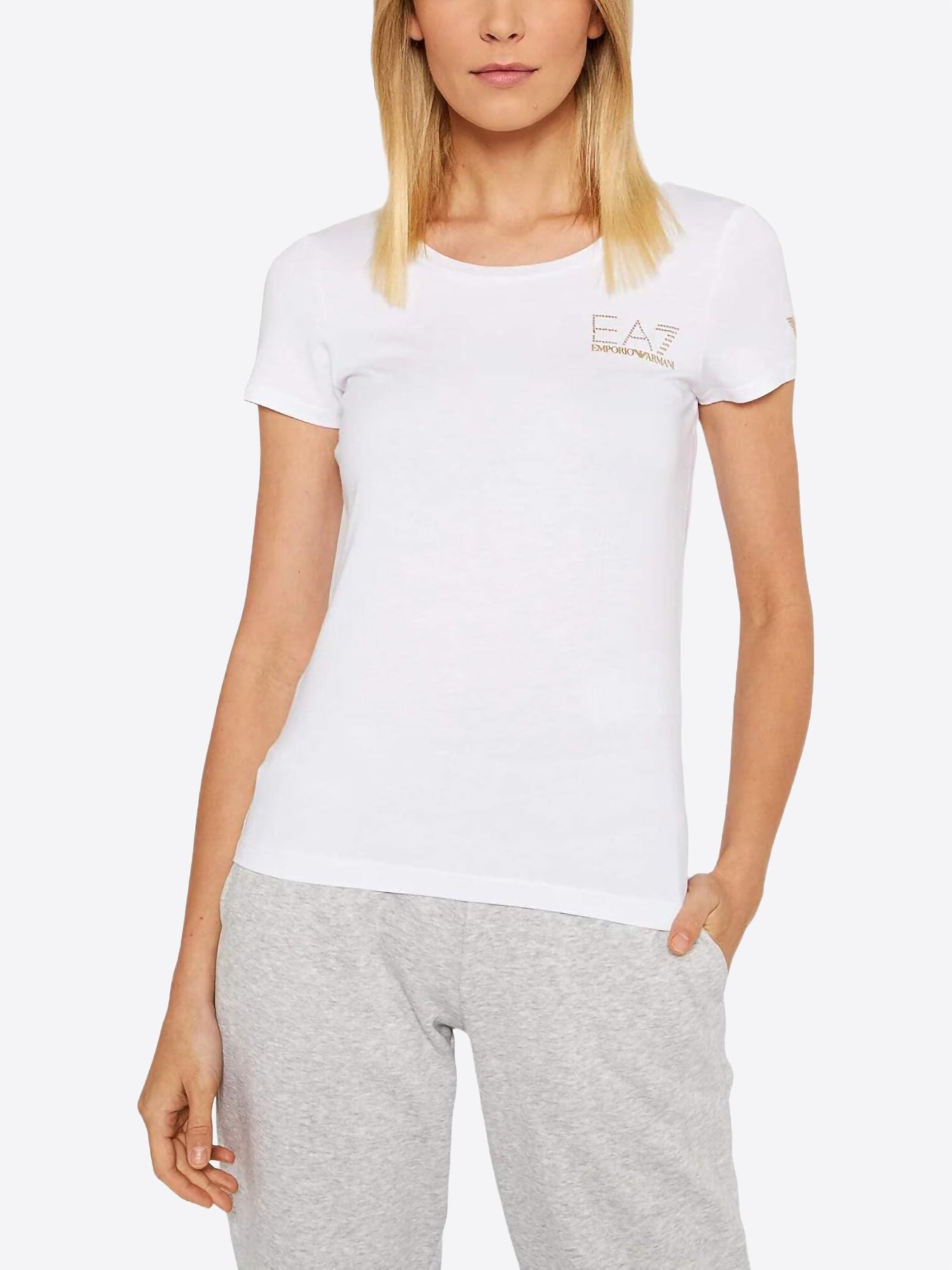 T-shirt EA7 da Donna - bianco 8NTT651100 BIANCO